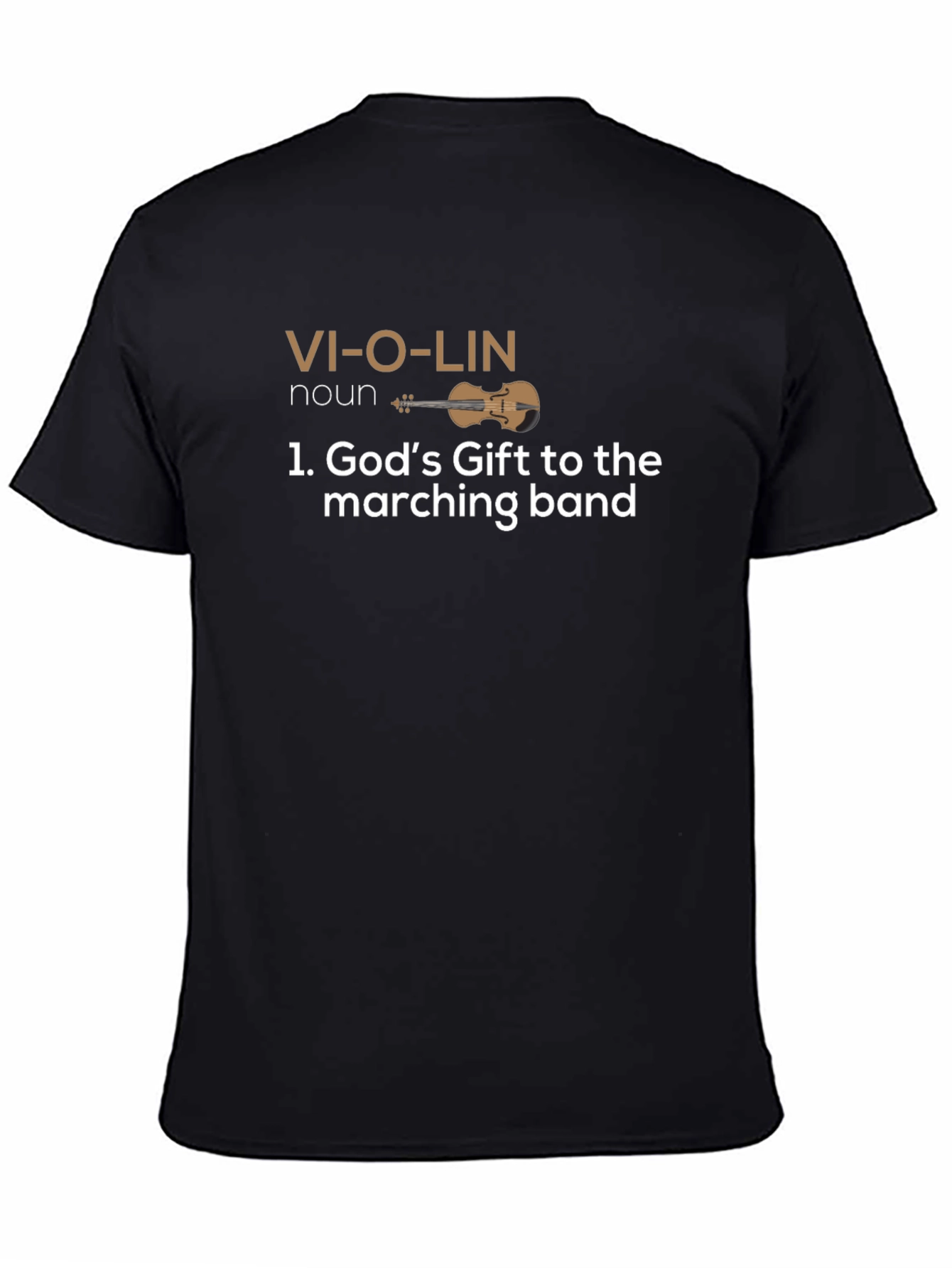 Violin Definition Funny Black T-Shirt