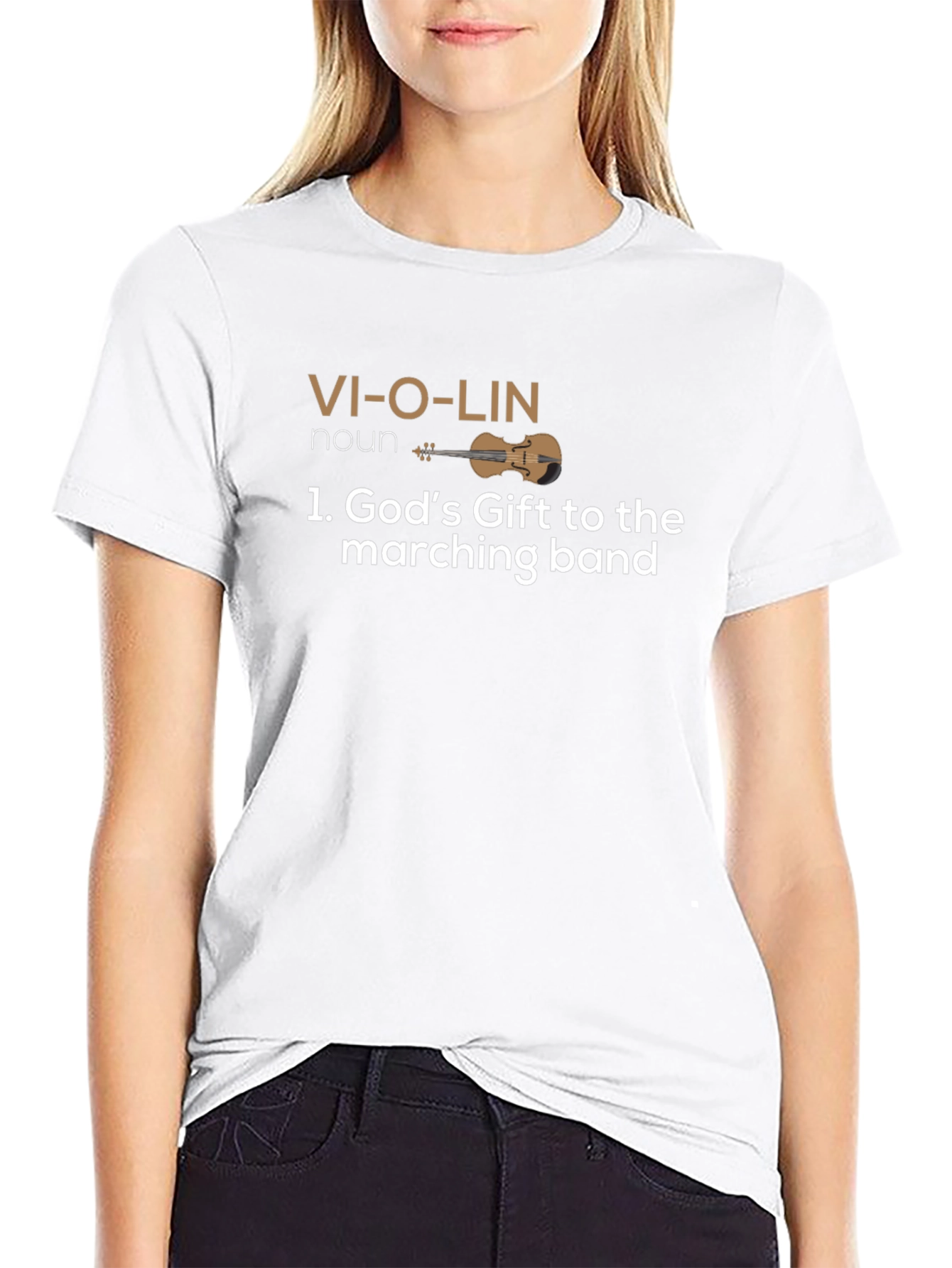 Violin Definition Funny Black T-Shirt