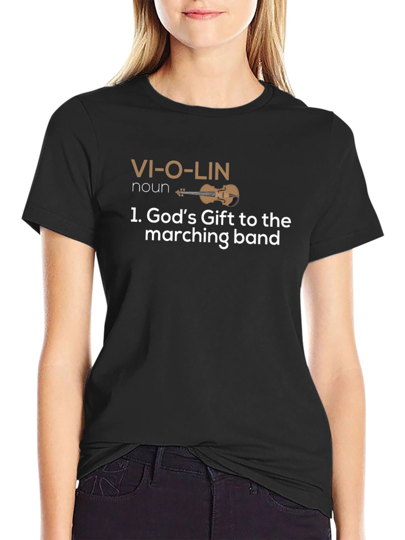 Violin Definition Funny Black T-Shirt