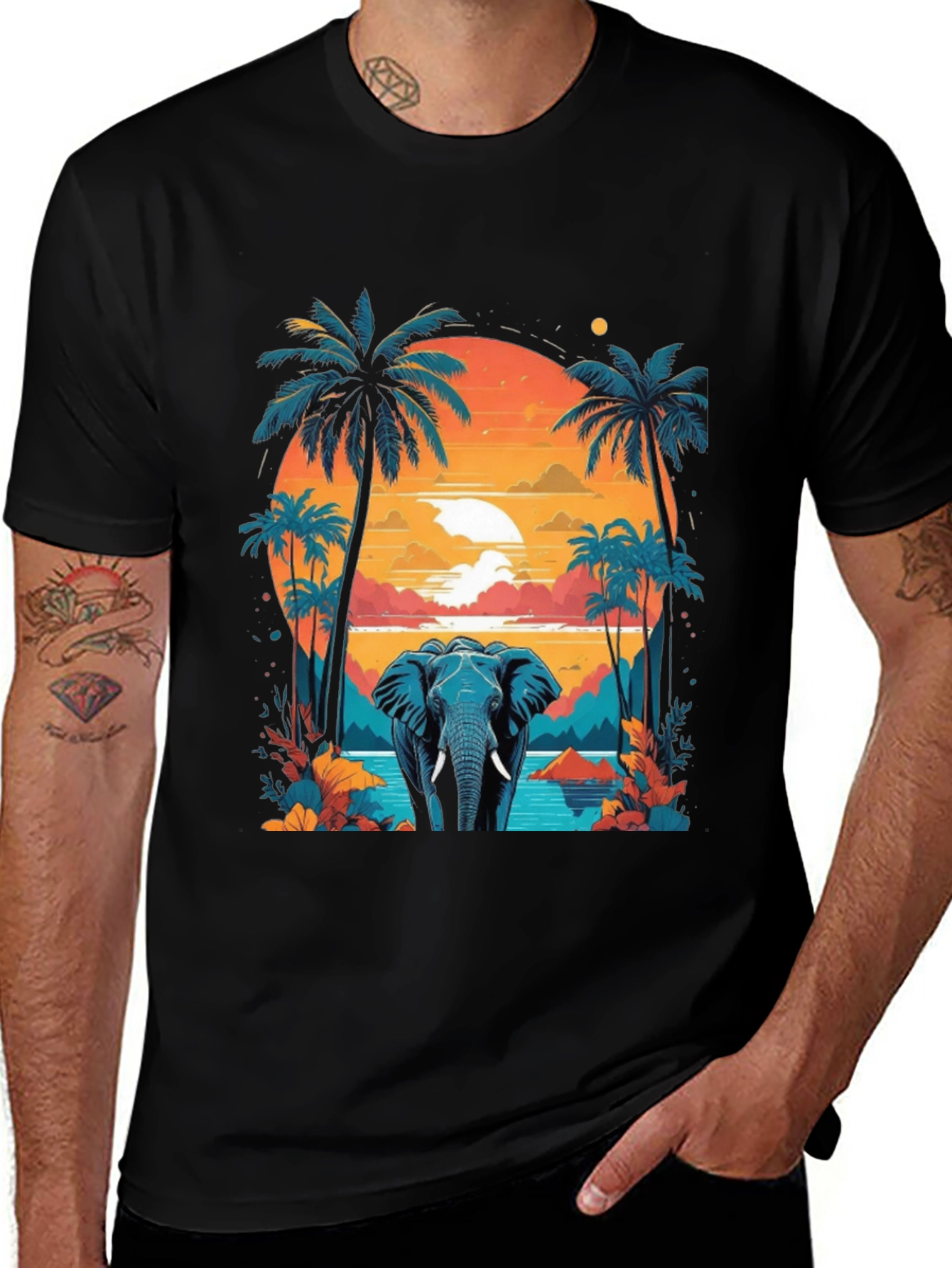 Tropical Elephant T-Shirt