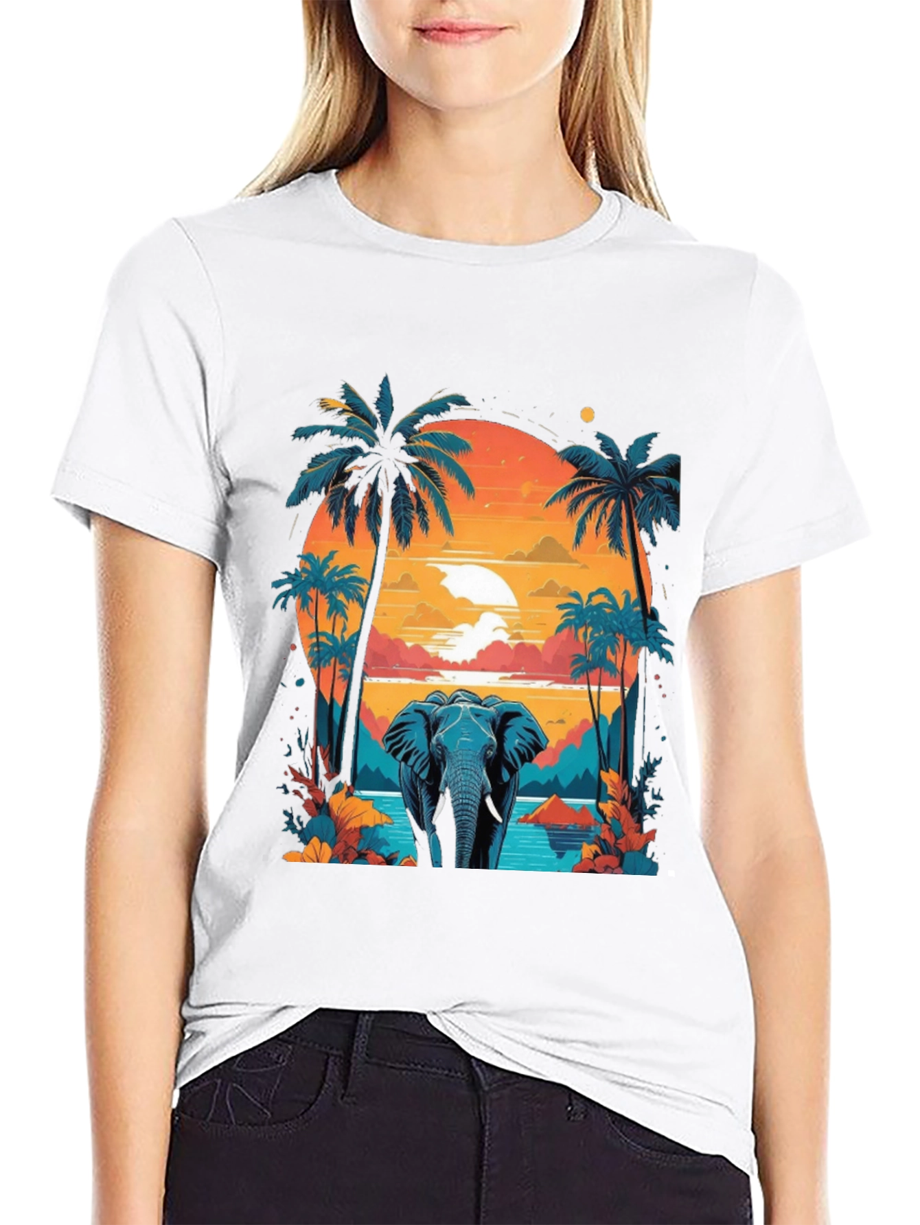 Tropical Elephant T-Shirt