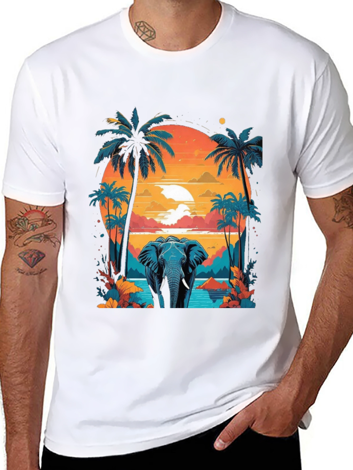 Tropical Elephant T-Shirt