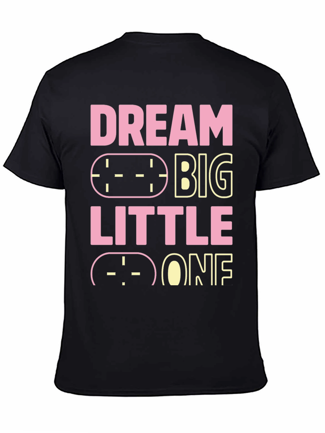 Dream Big Little One Black Graphic Tee