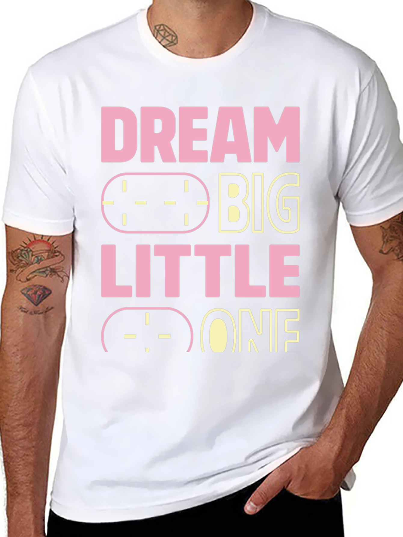 Dream Big Little One Black Graphic Tee