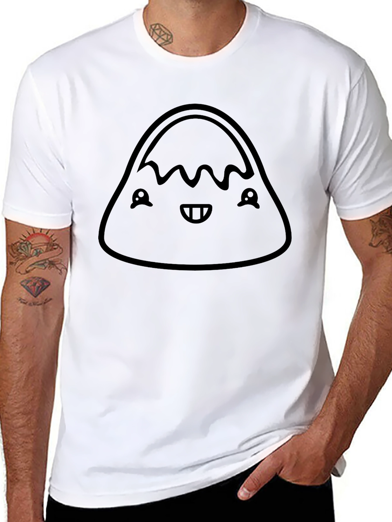 Kawaii Onigiri T-Shirt - Cute Japanese Rice Ball Design