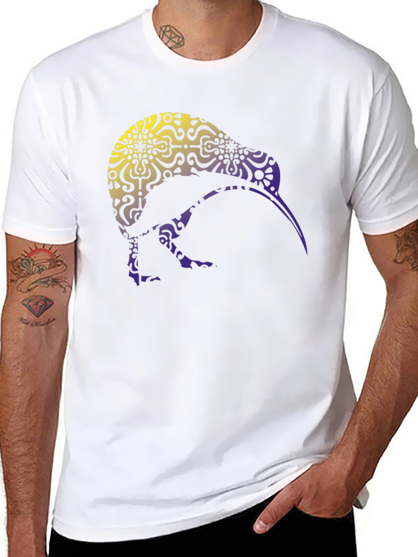 Kiwi Bird Graphic Tee - Stylish Mens Black T-Shirt
