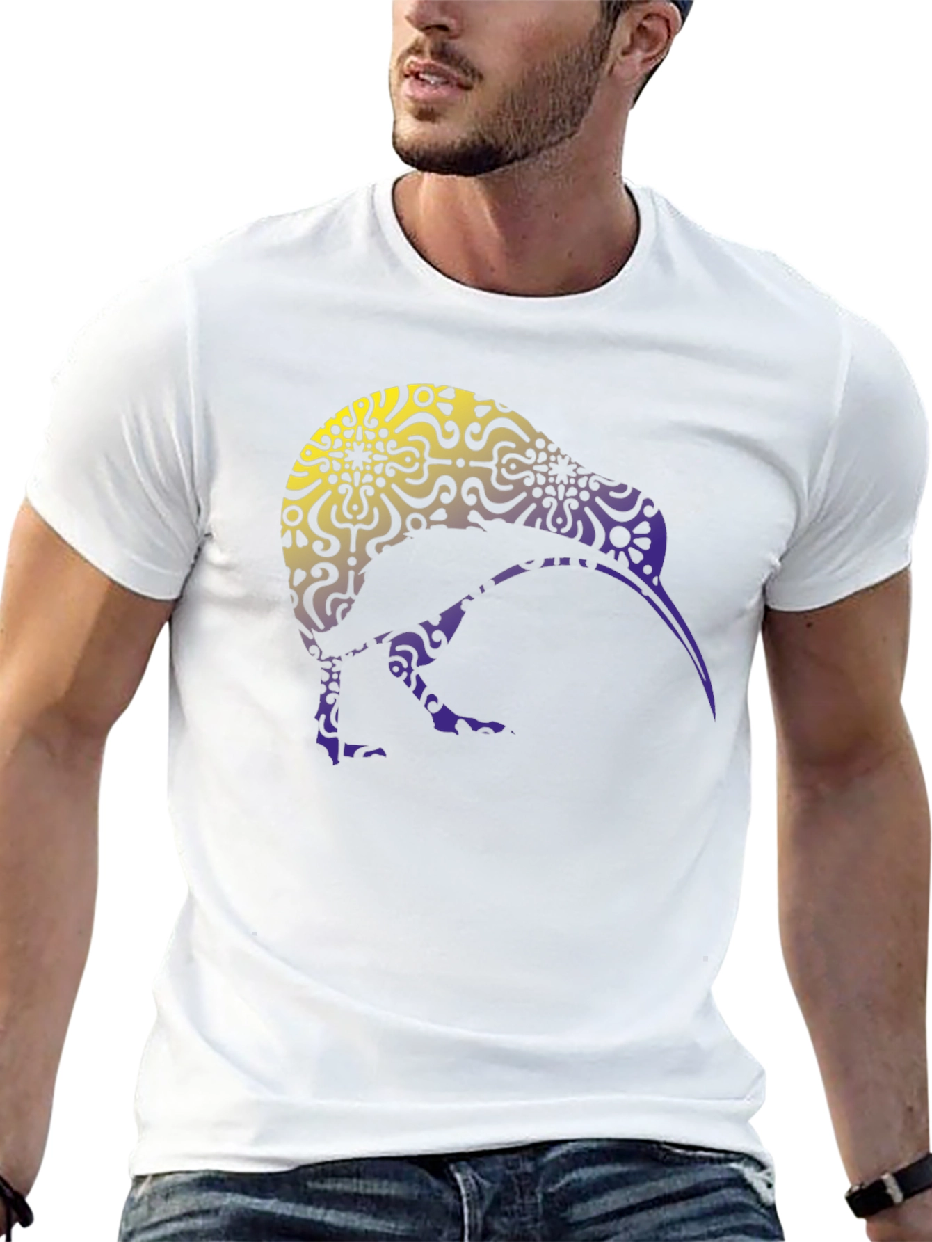 Kiwi Bird Graphic Tee - Stylish Mens Black T-Shirt