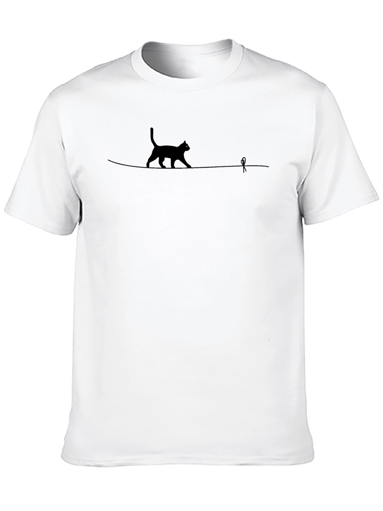 Cat on a Wire Graphic Tee - Unisex