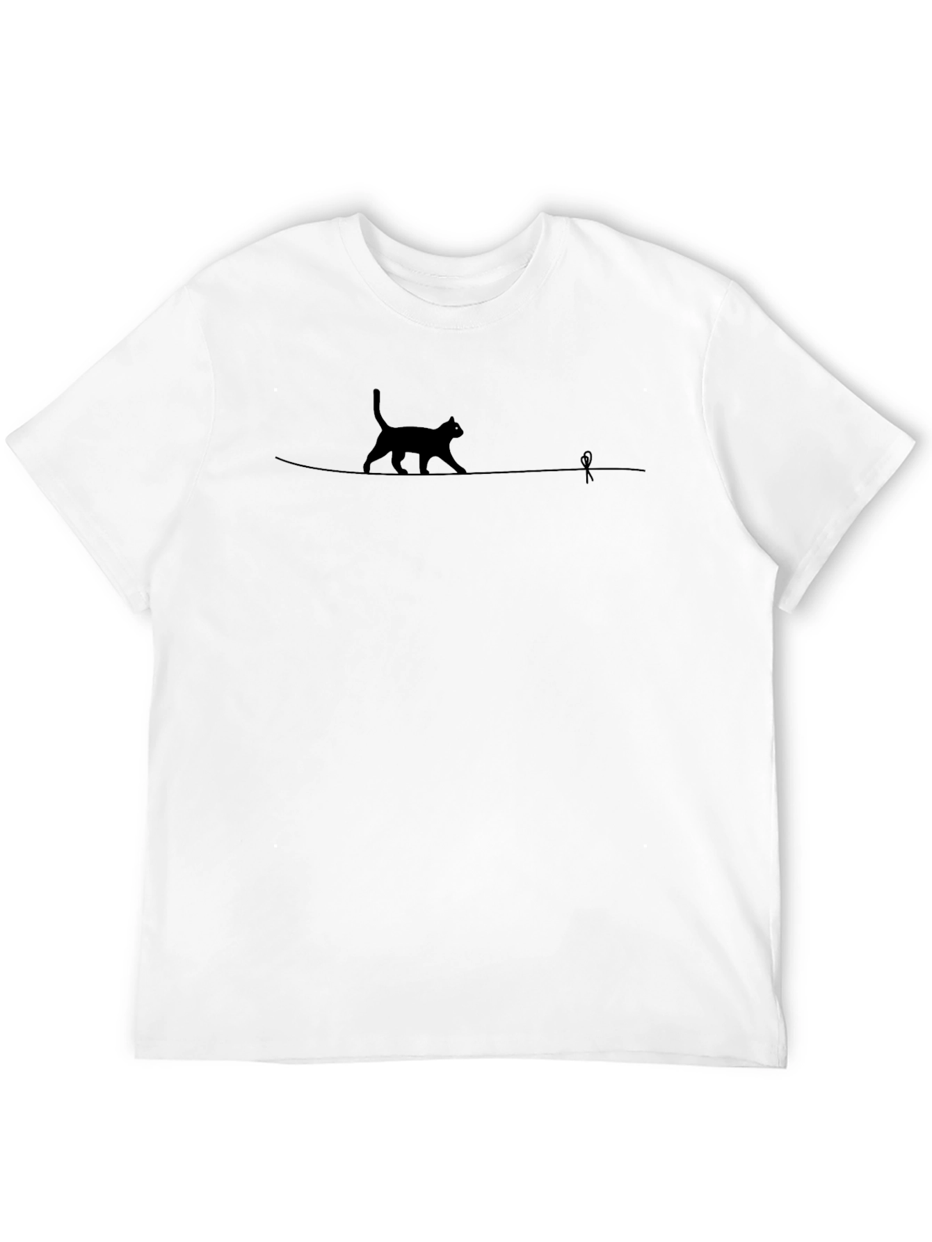 Cat on a Wire Graphic Tee - Unisex