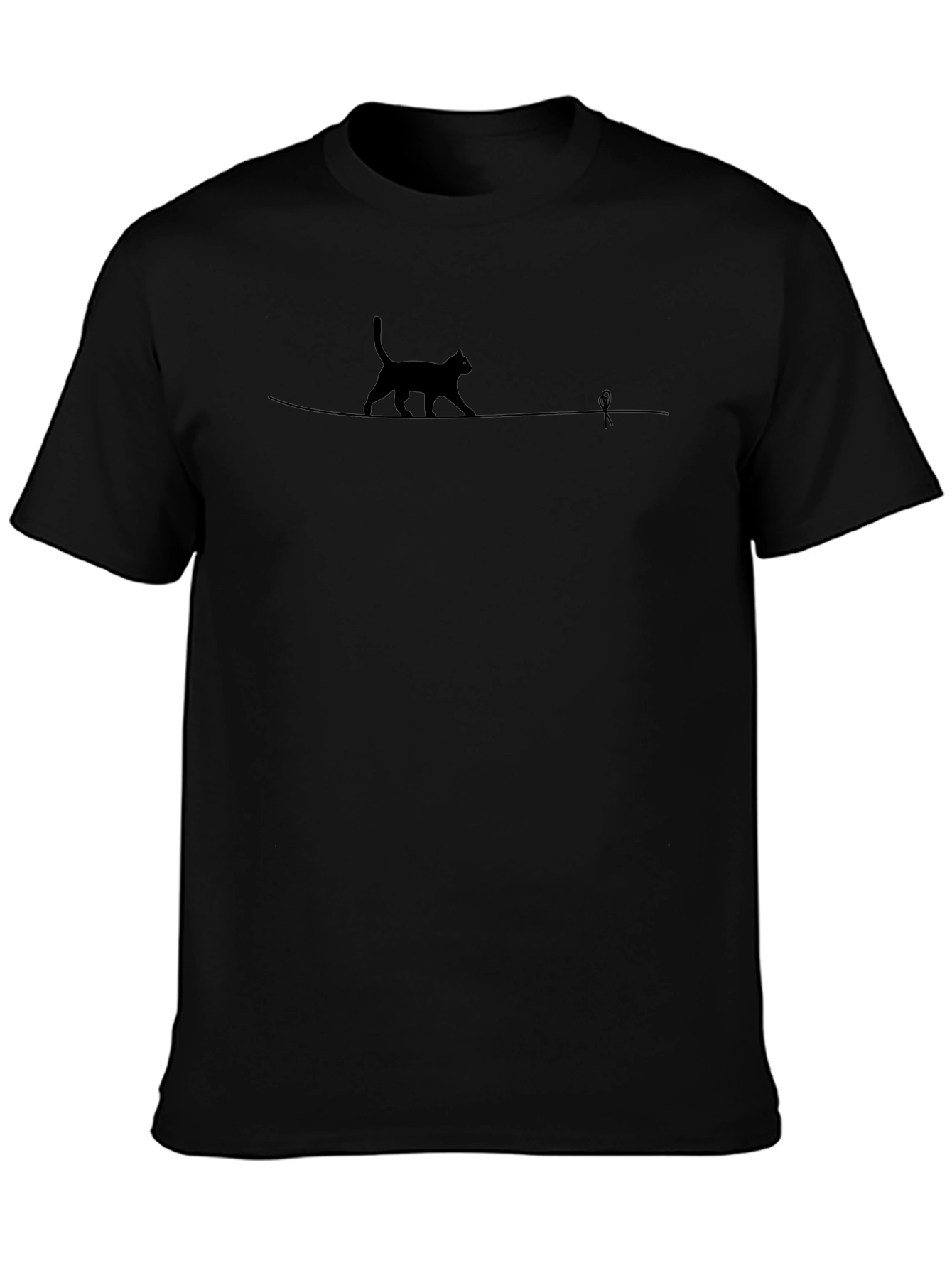 Cat on a Wire Graphic Tee - Unisex