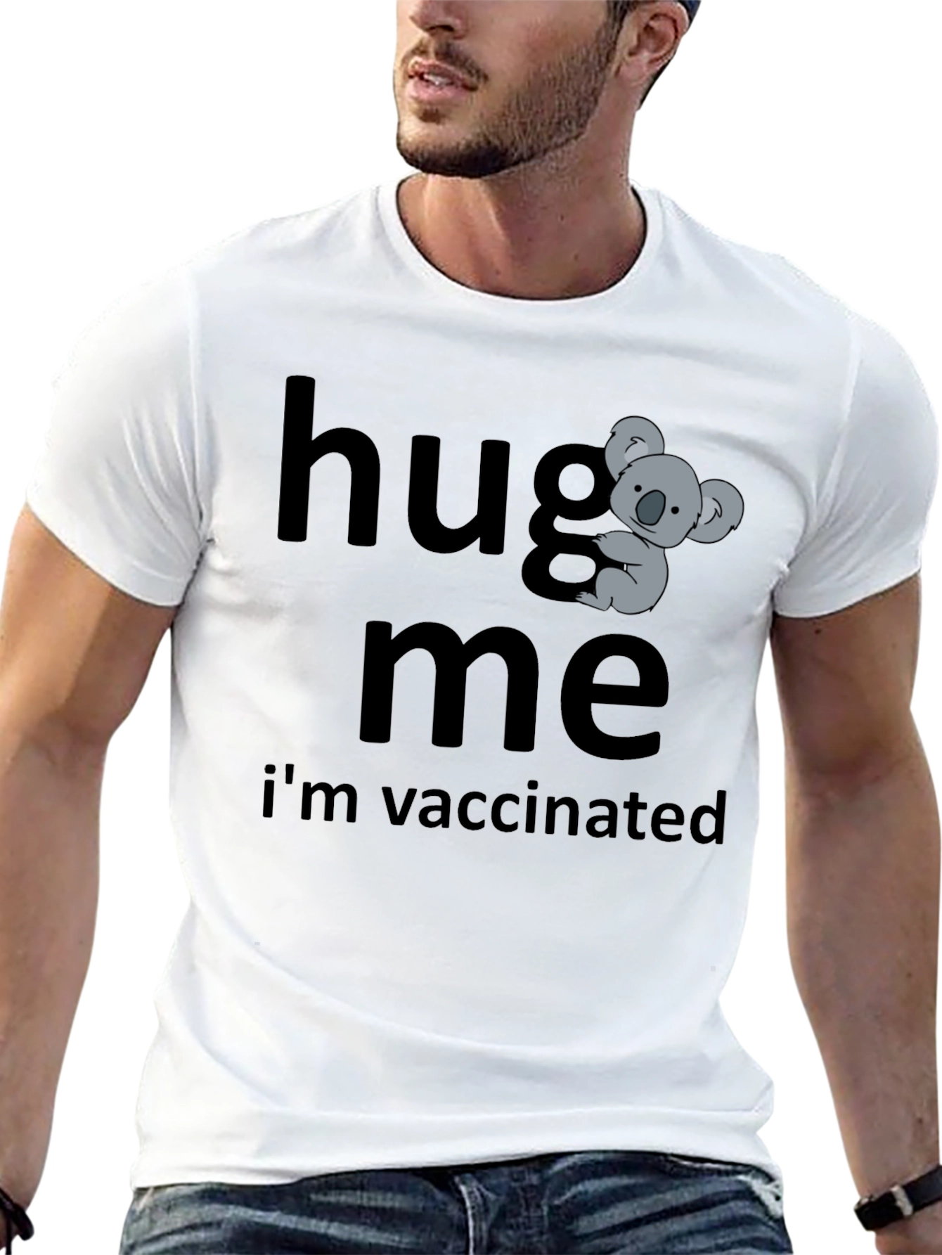 Hug Me Im Vaccinated Koala Bear T-Shirt