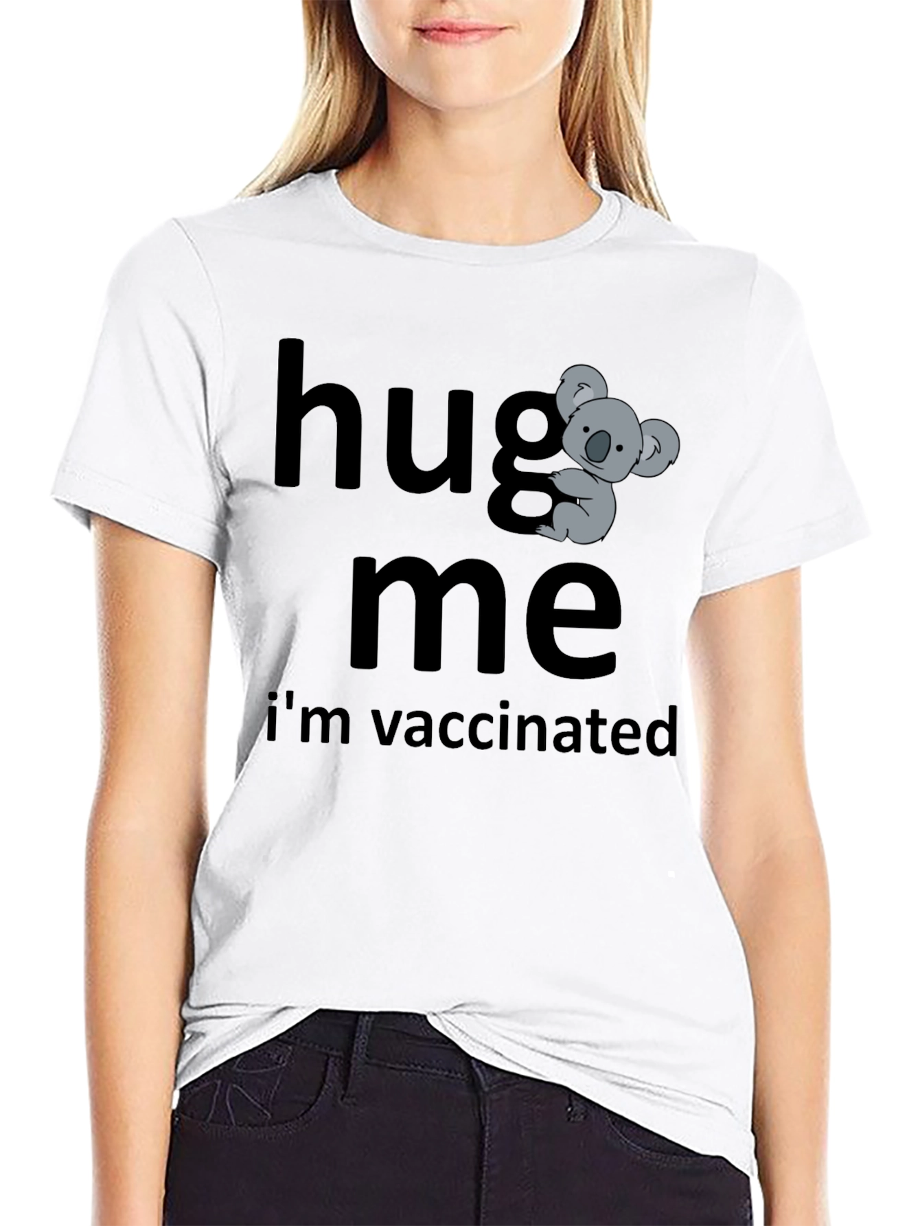 Hug Me Im Vaccinated Koala Bear T-Shirt