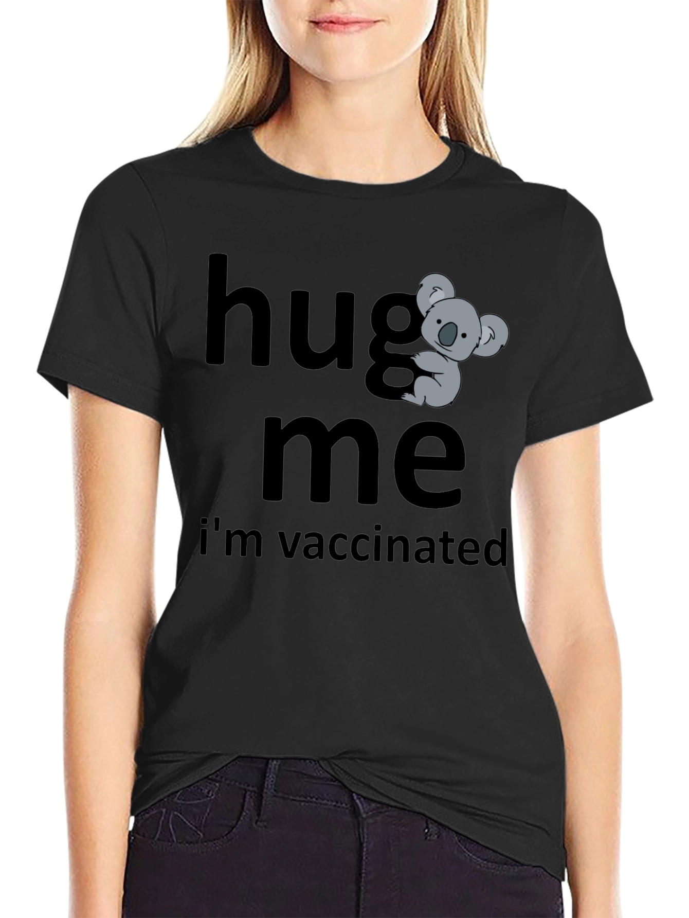 Hug Me Im Vaccinated Koala Bear T-Shirt