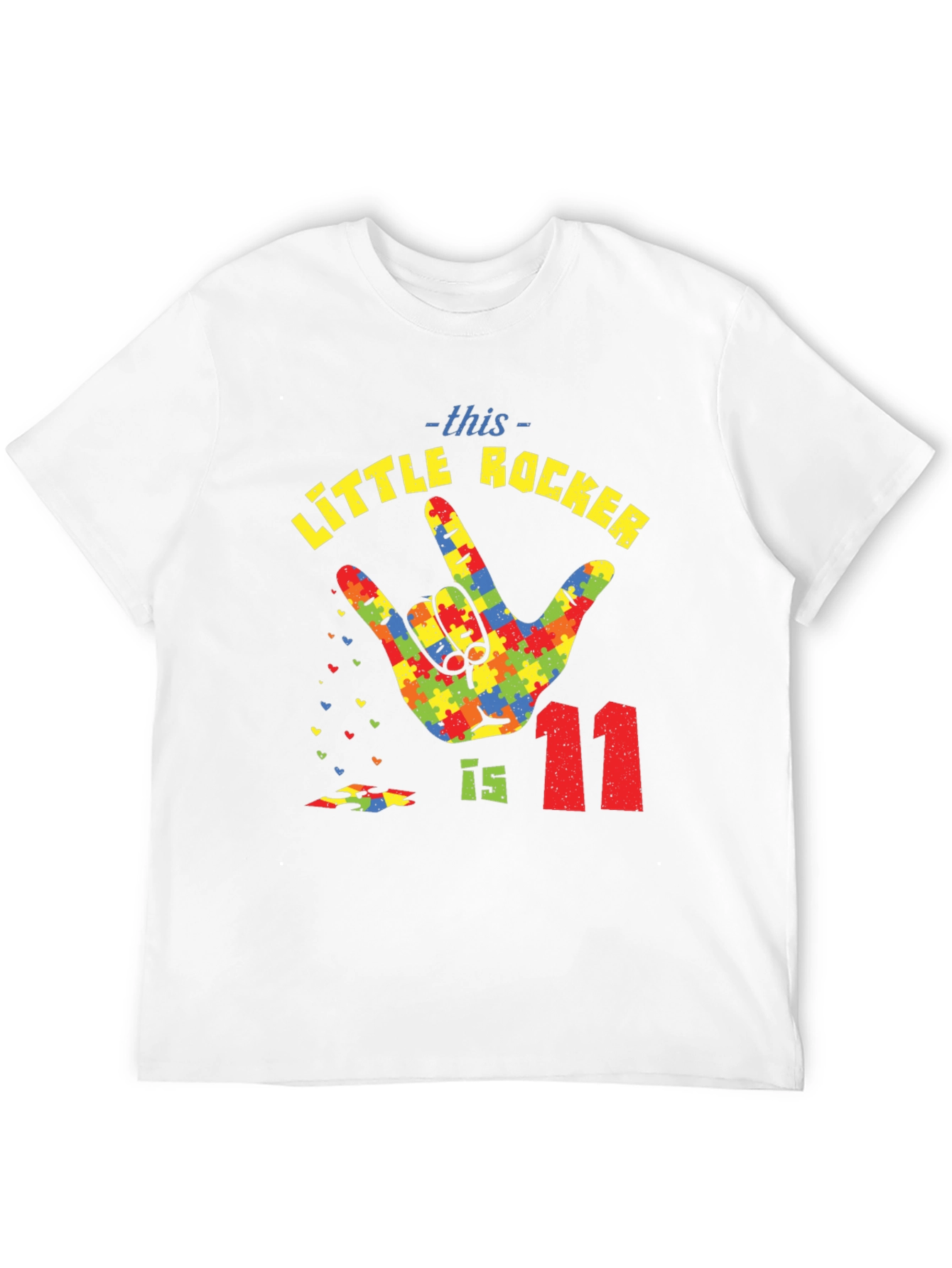 Autism Awareness Little Rocker T-Shirt - Birthday Tee