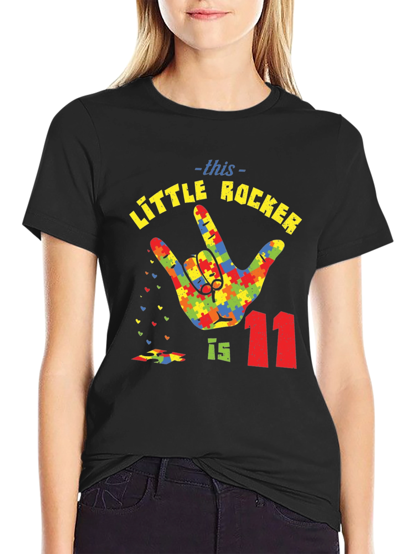 Autism Awareness Little Rocker T-Shirt - Birthday Tee
