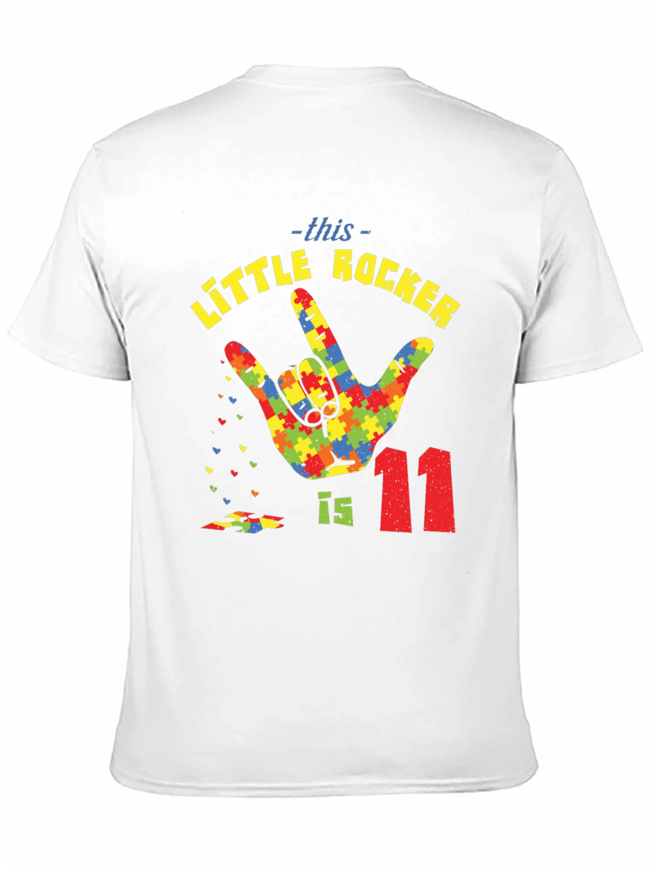 Autism Awareness Little Rocker T-Shirt - Birthday Tee
