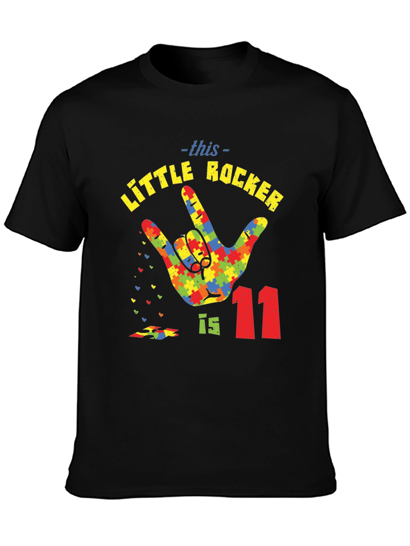 Autism Awareness Little Rocker T-Shirt - Birthday Tee