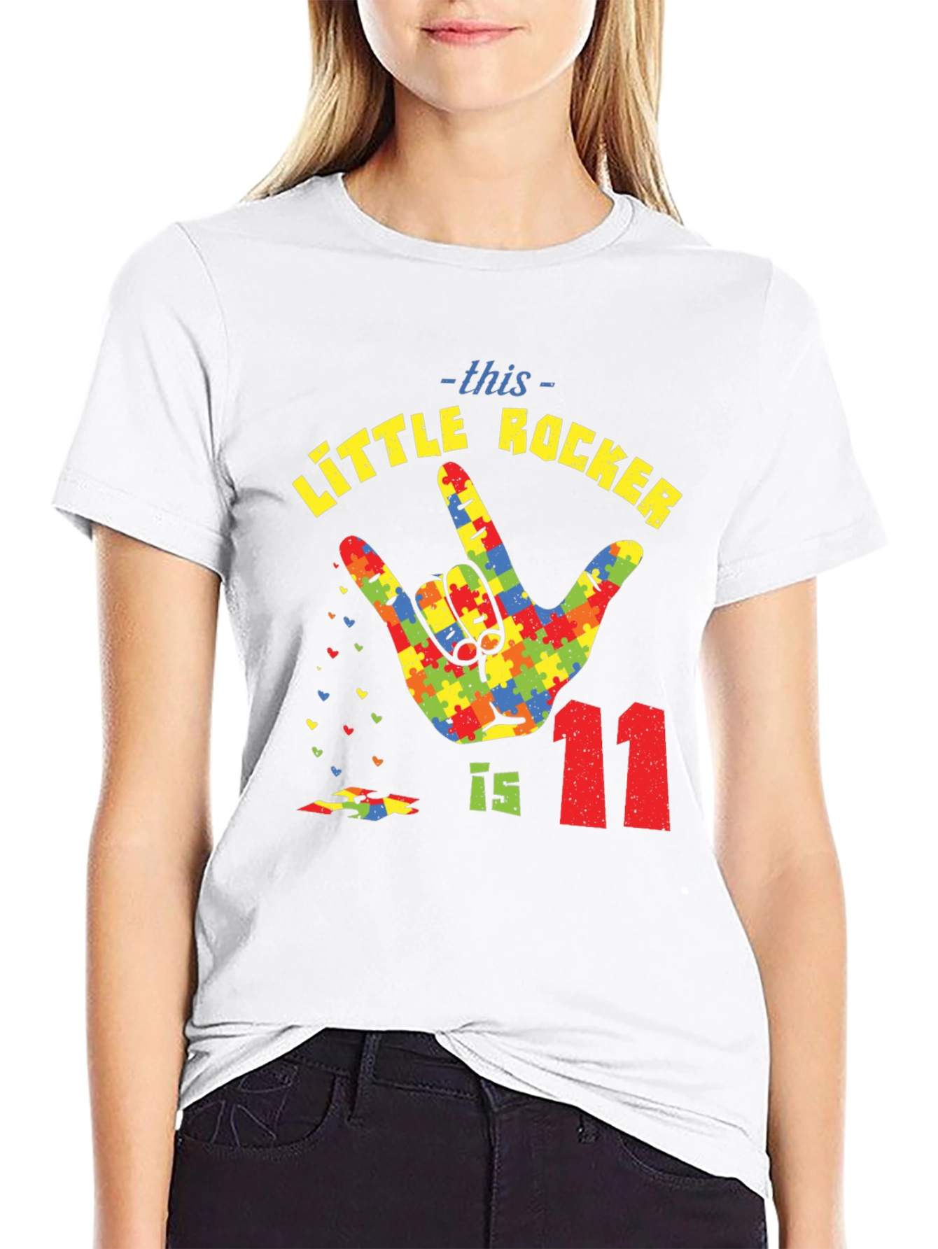 Autism Awareness Little Rocker T-Shirt - Birthday Tee