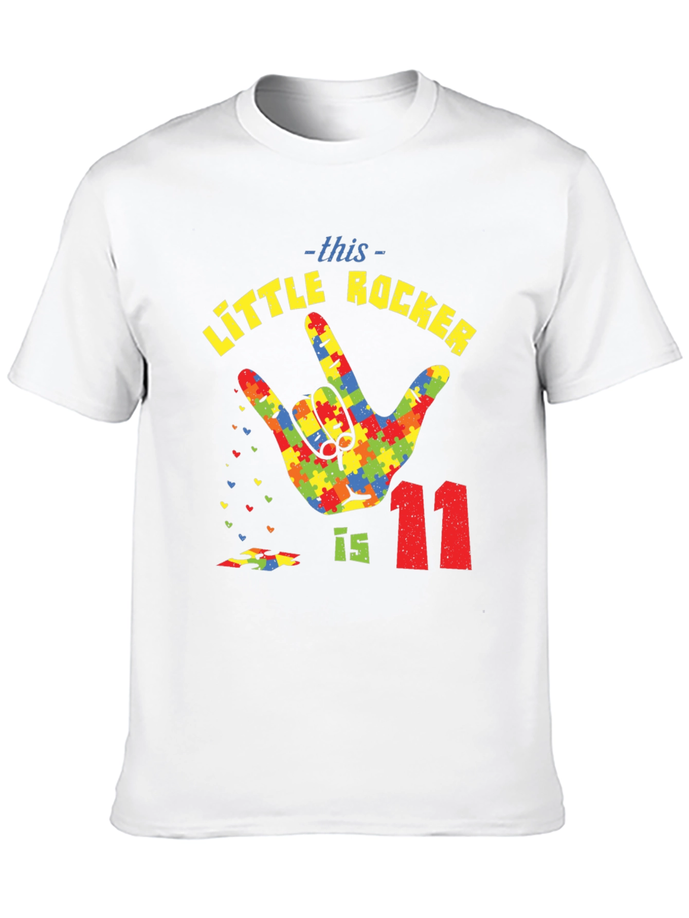 Autism Awareness Little Rocker T-Shirt - Birthday Tee