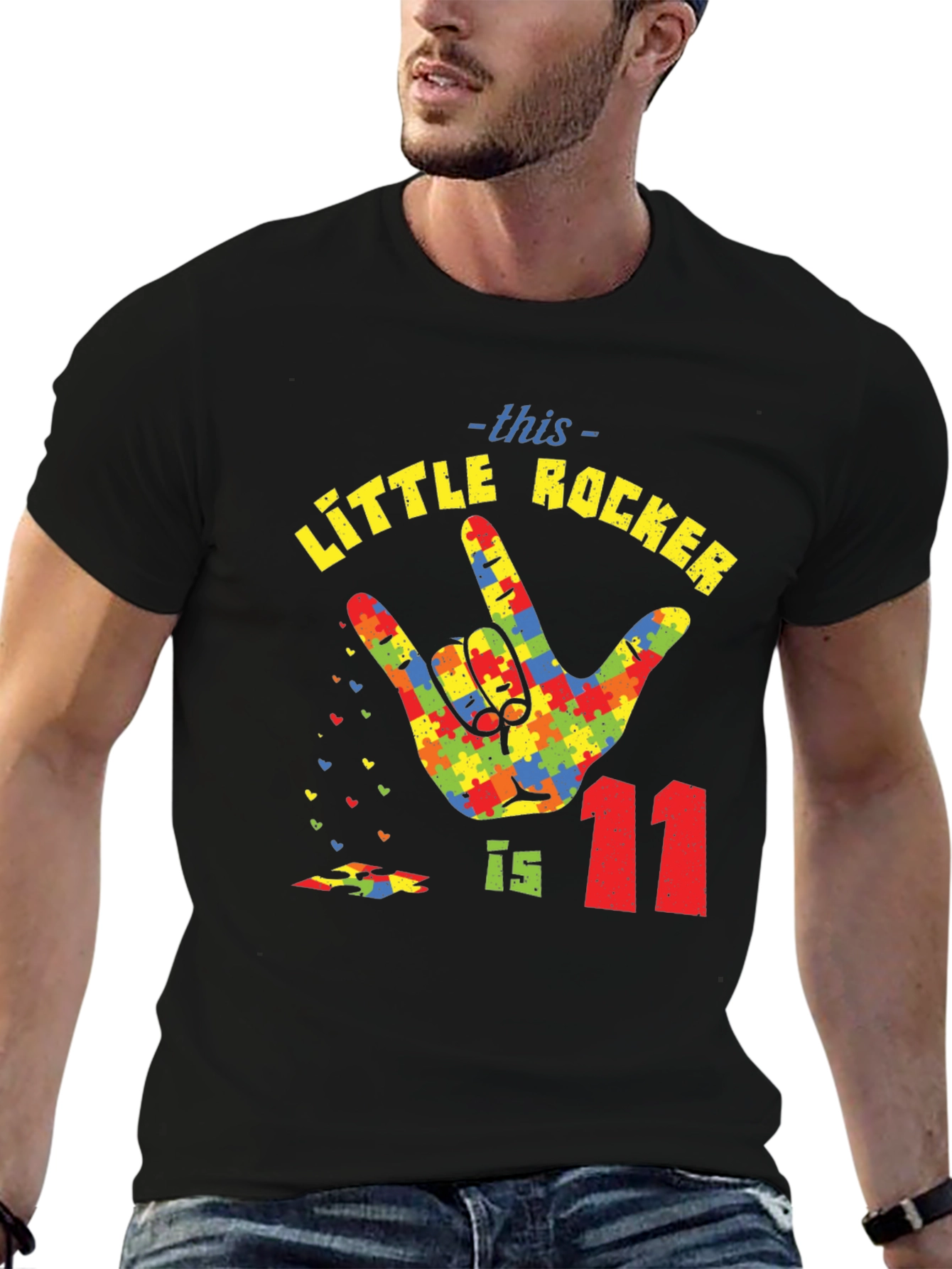 Autism Awareness Little Rocker T-Shirt - Birthday Tee