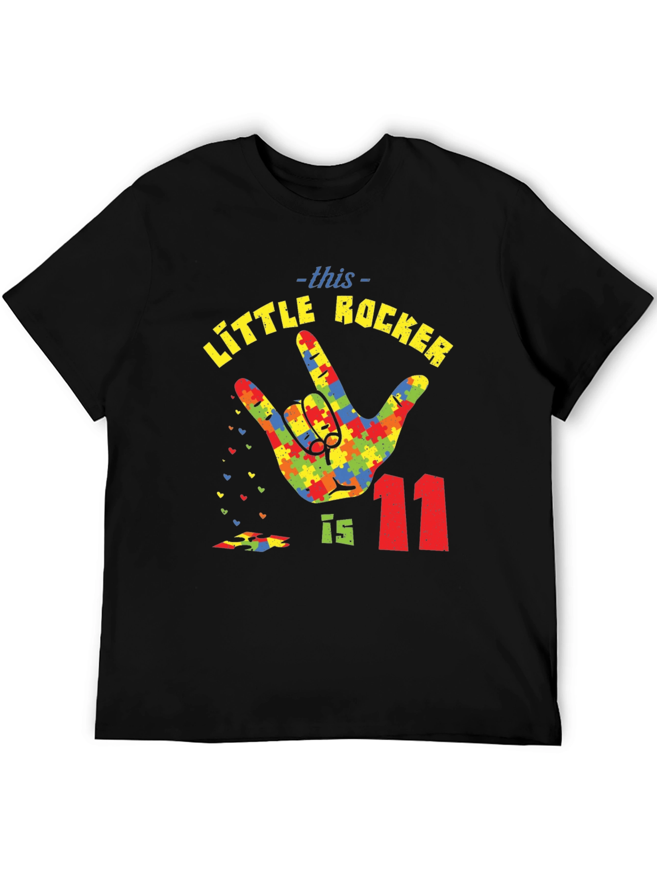 Autism Awareness Little Rocker T-Shirt - Birthday Tee