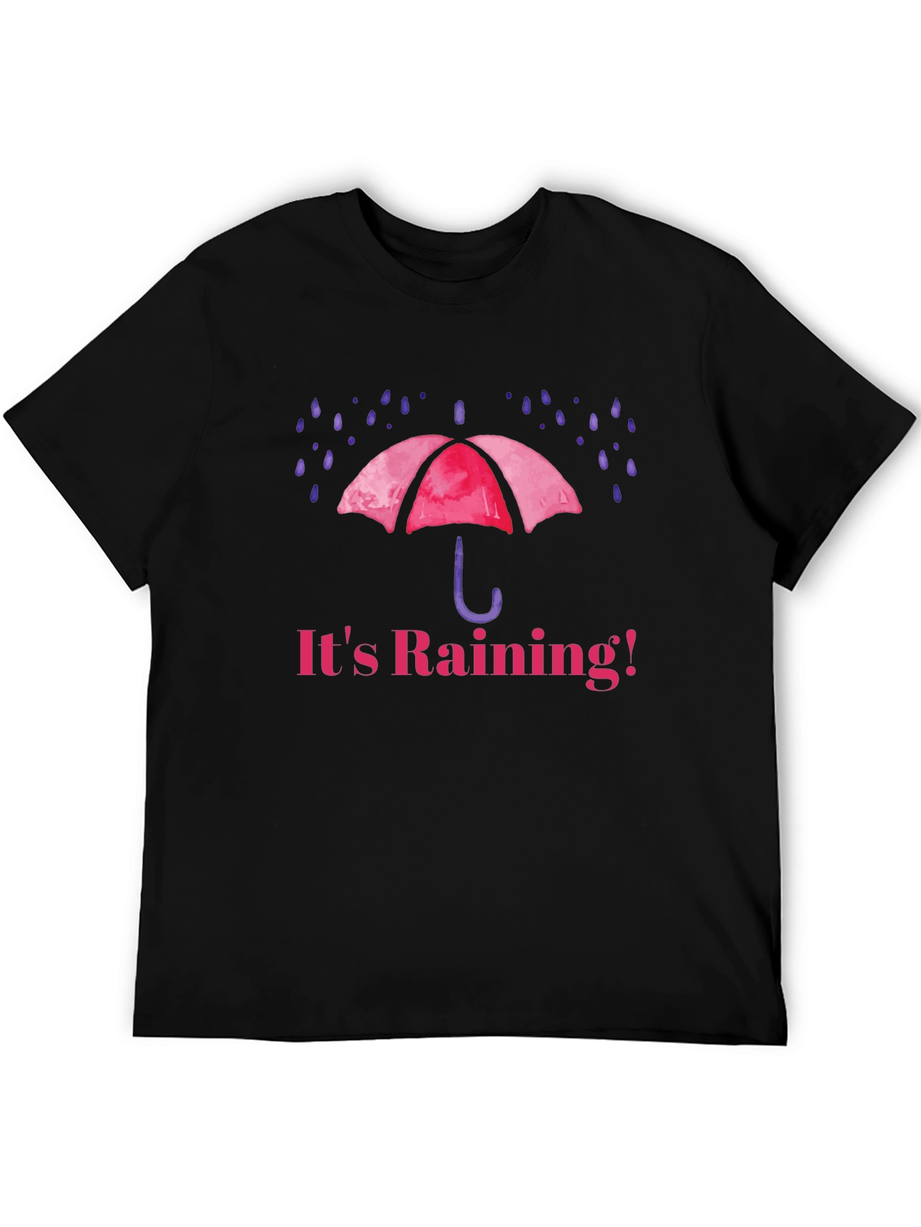 Its Raining! Graphic T-Shirt - Black