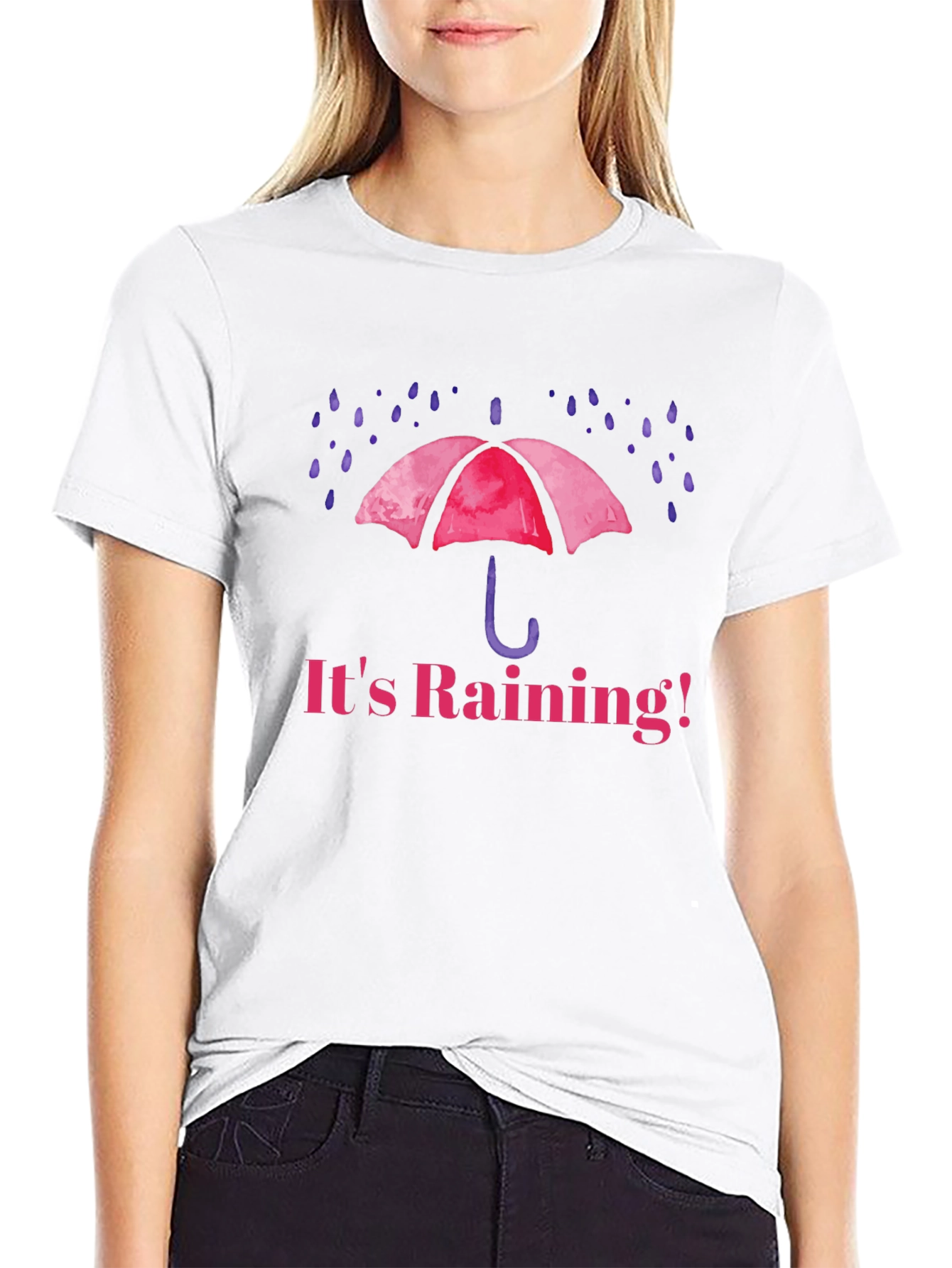 Its Raining! Graphic T-Shirt - Black