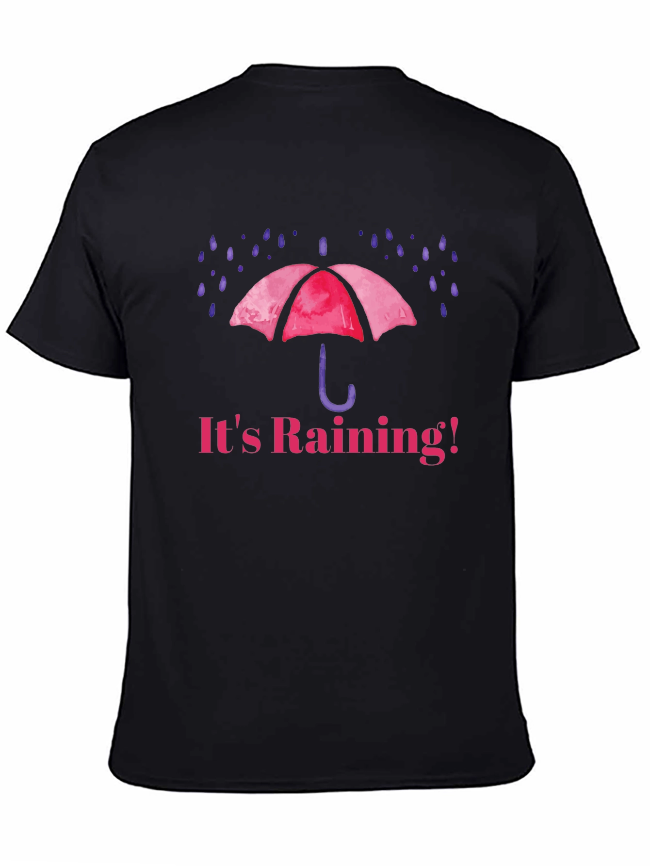 Its Raining! Graphic T-Shirt - Black