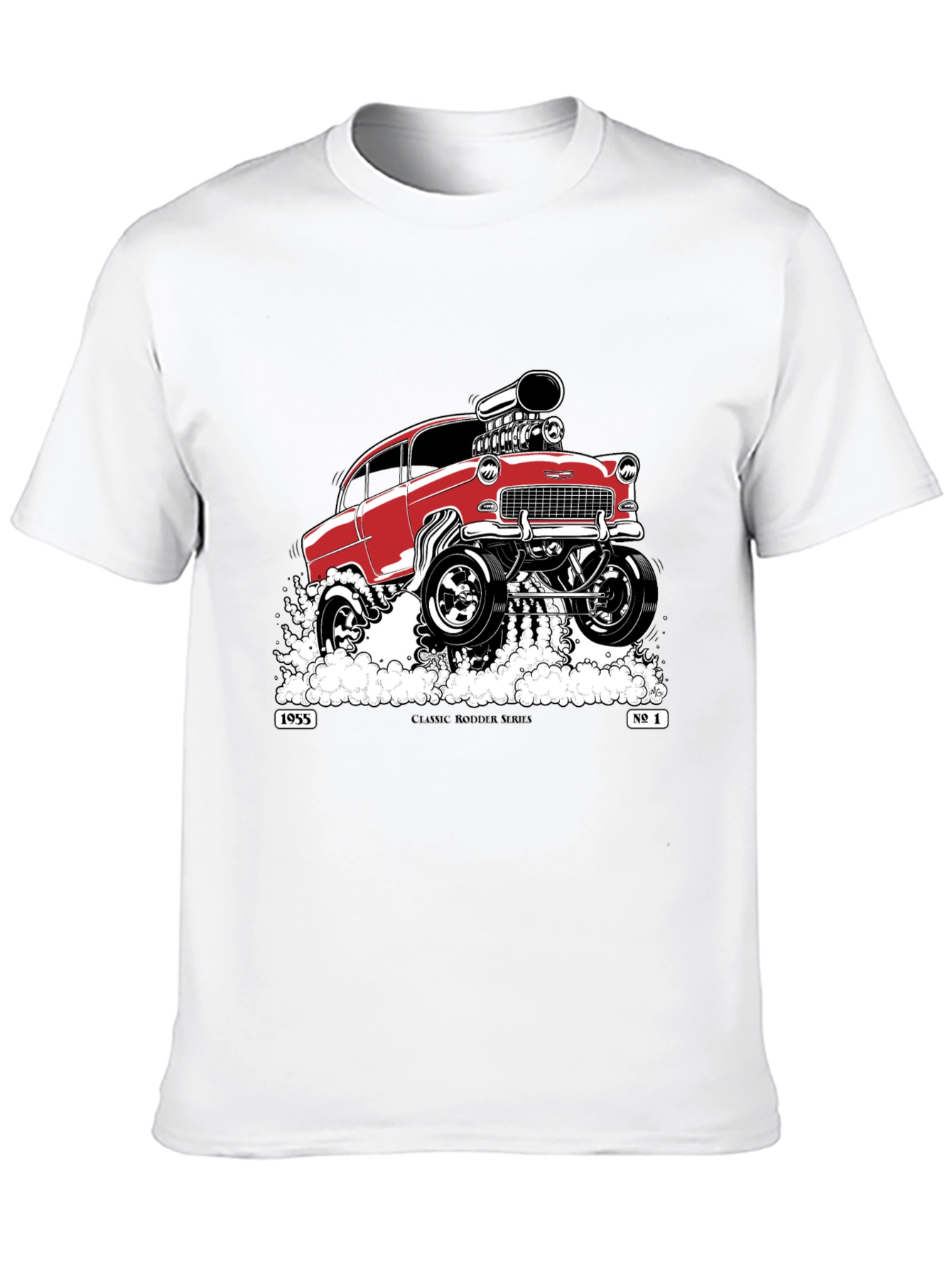 Classic 1955 Hot Rod T-Shirt - Black