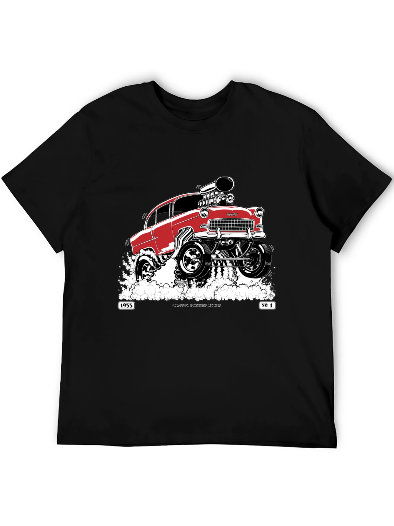 Classic 1955 Hot Rod T-Shirt - Black