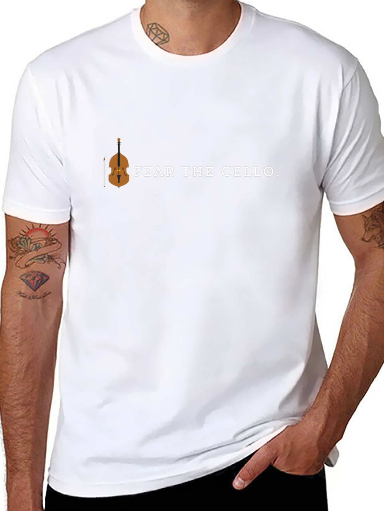 Fear The Cello T-Shirt - Music Humor Tee