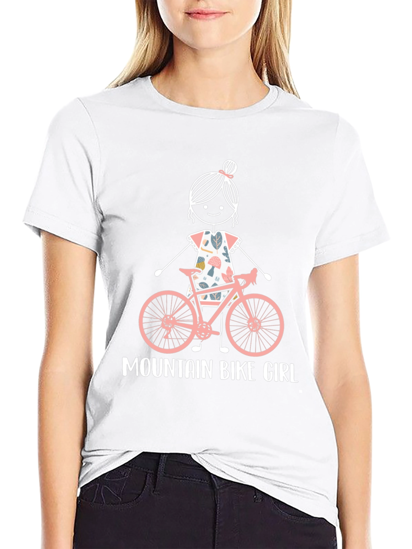 Mountain Bike Girl Graphic Tee