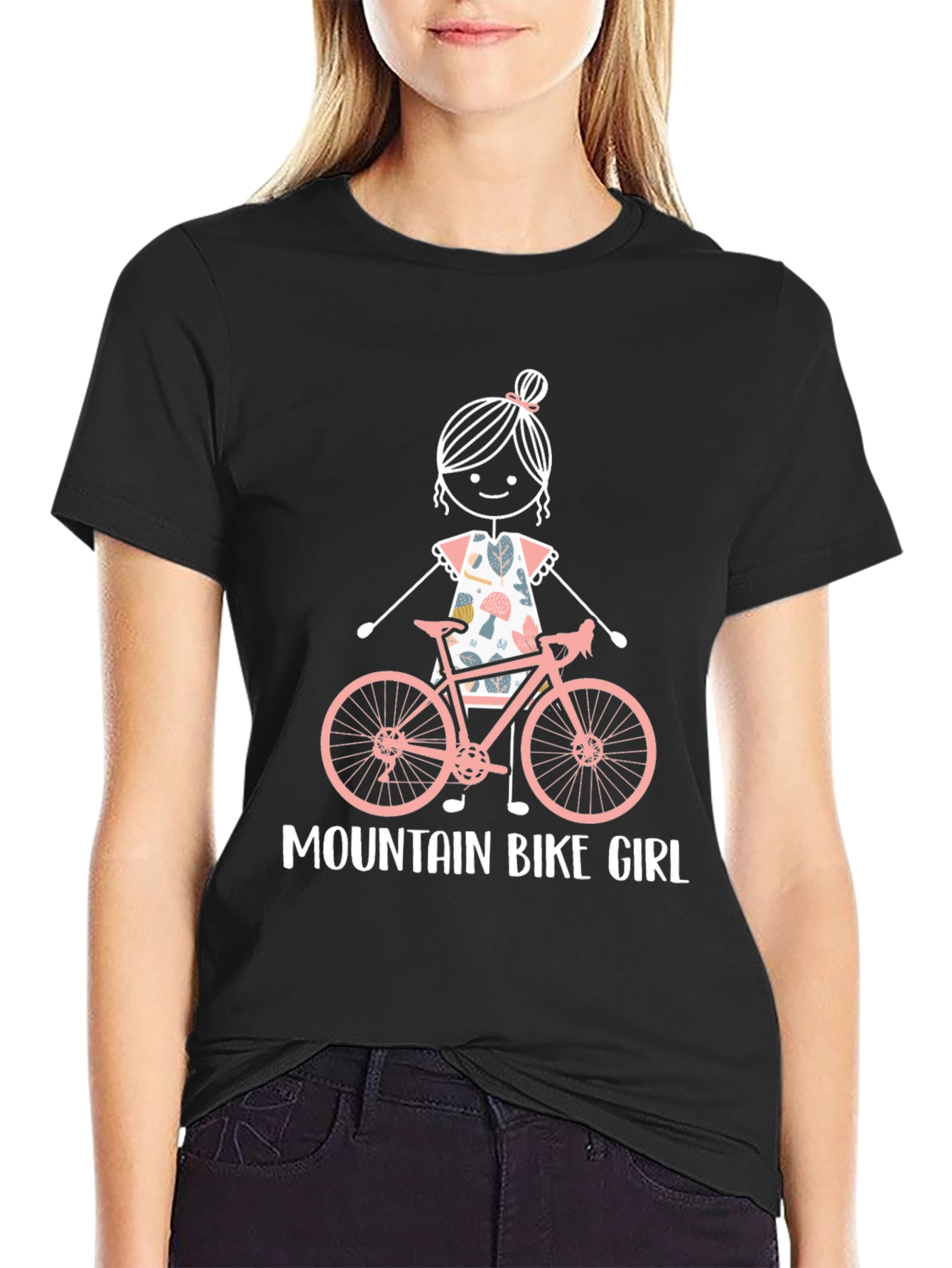 Mountain Bike Girl Graphic Tee