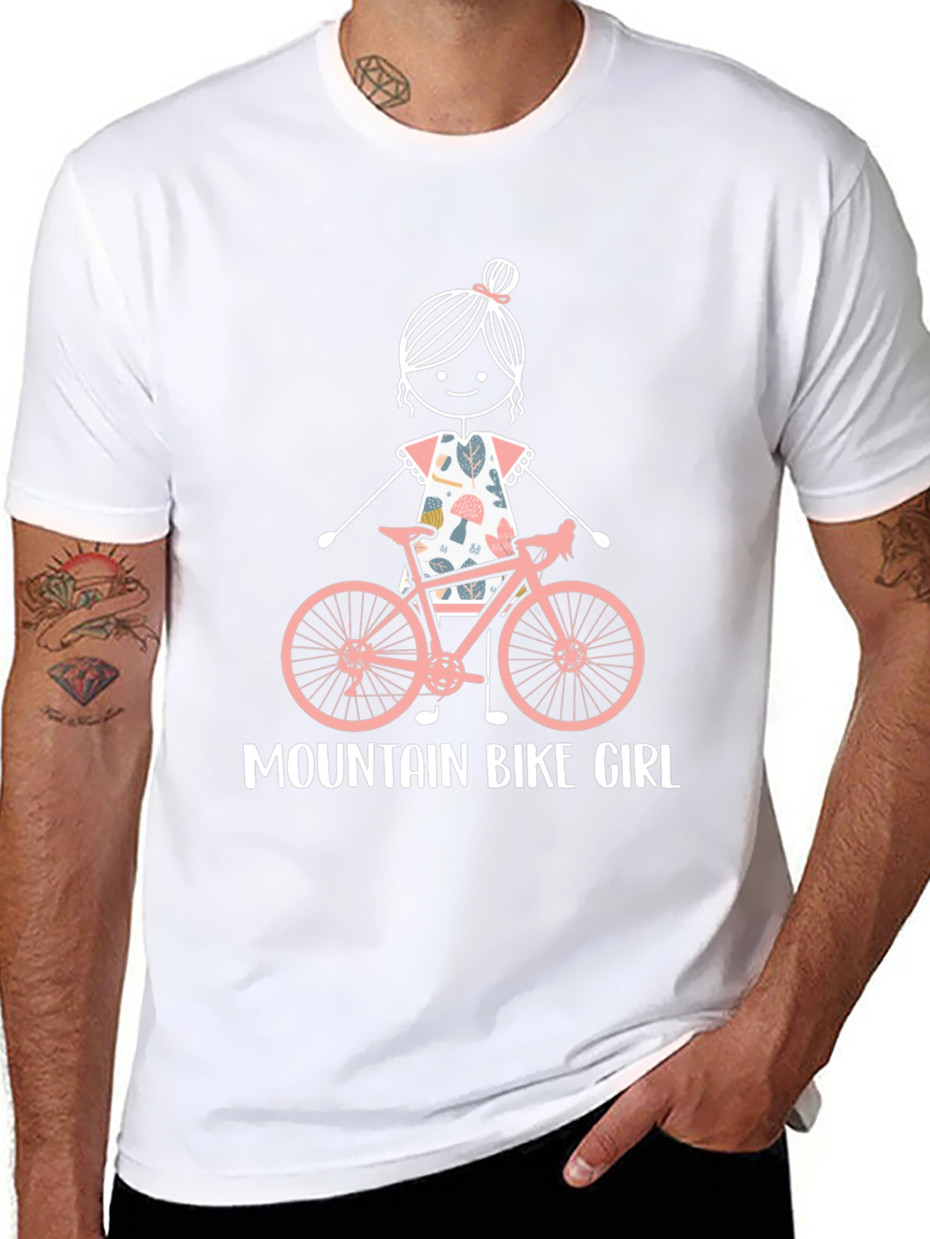 Mountain Bike Girl Graphic Tee