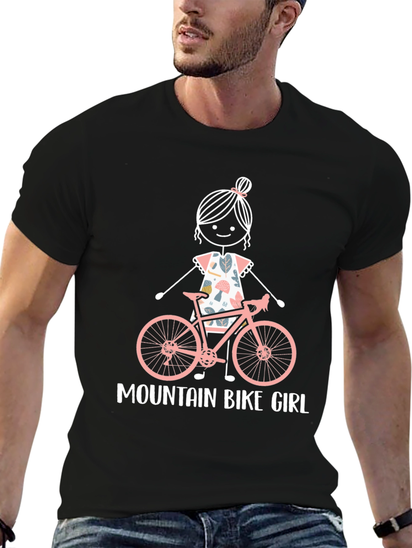 Mountain Bike Girl Graphic Tee
