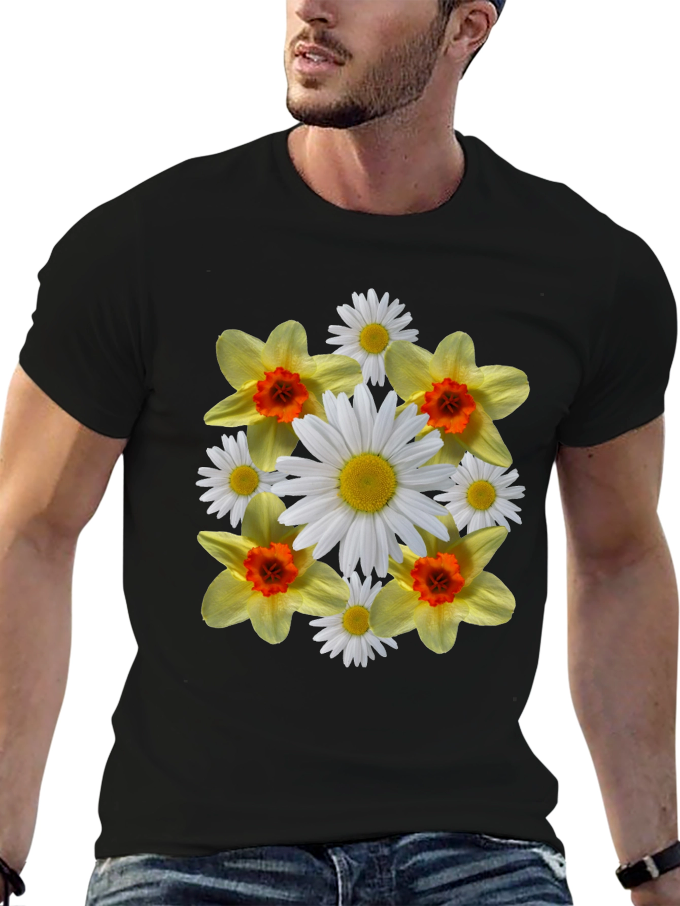 Floral Print T-Shirt - Daisy & Daffodil