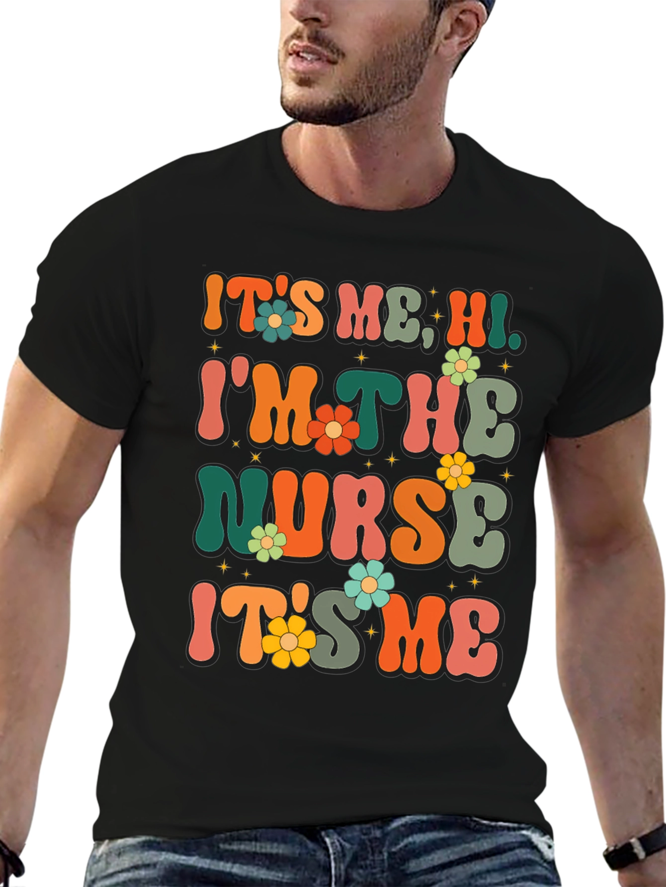 Retro Nurse T-Shirt - Its Me Hi!