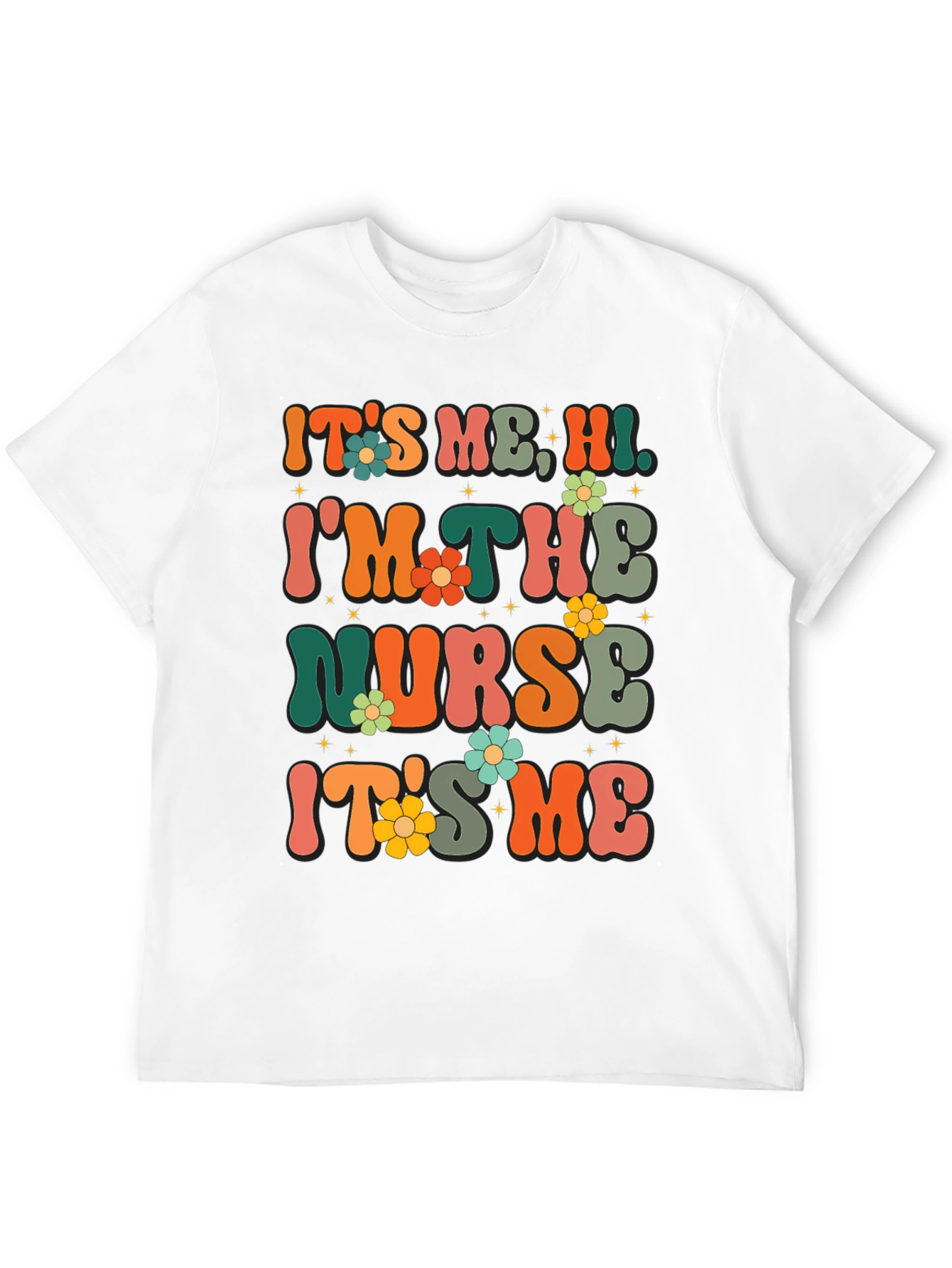Retro Nurse T-Shirt - Its Me Hi!