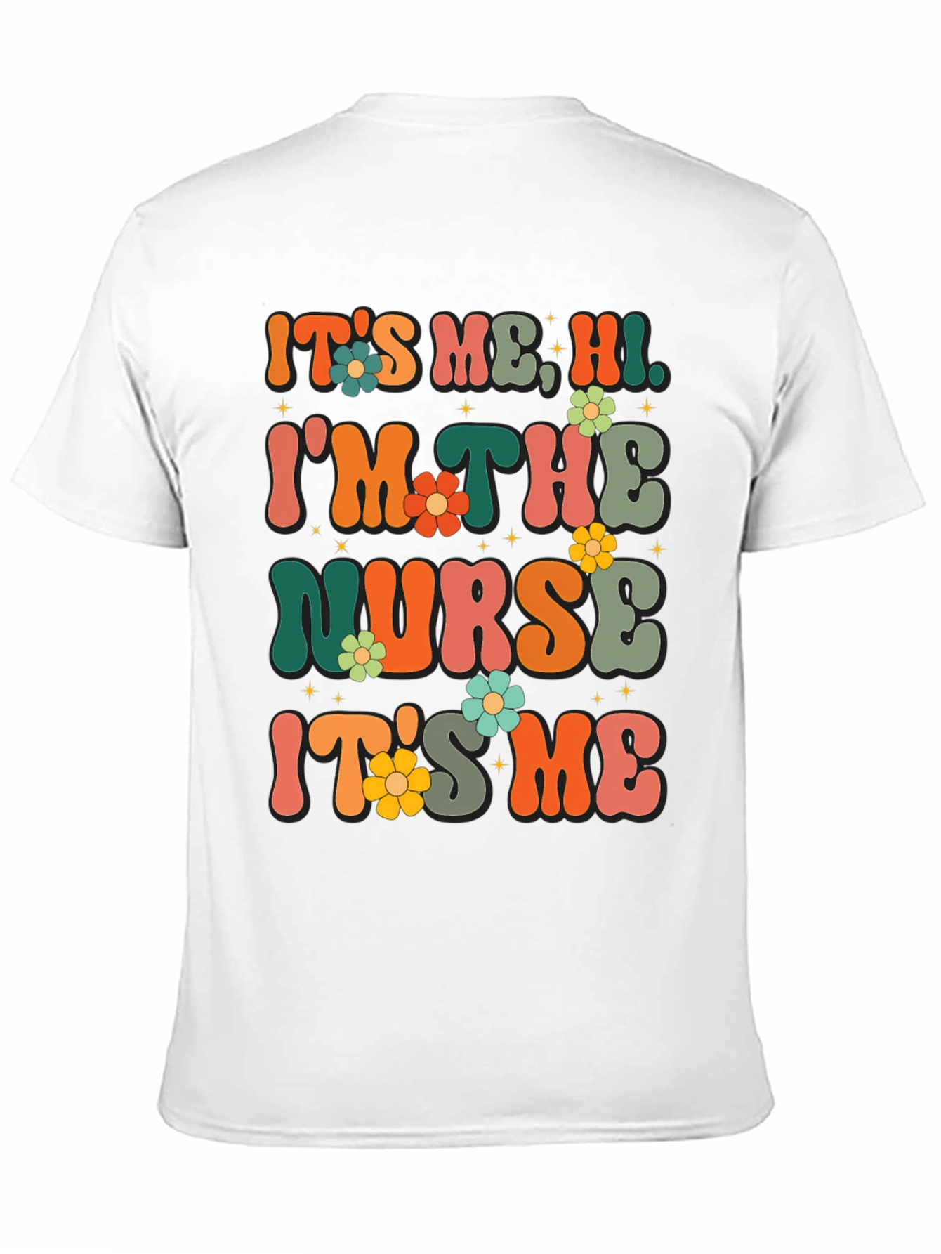 Retro Nurse T-Shirt - Its Me Hi!