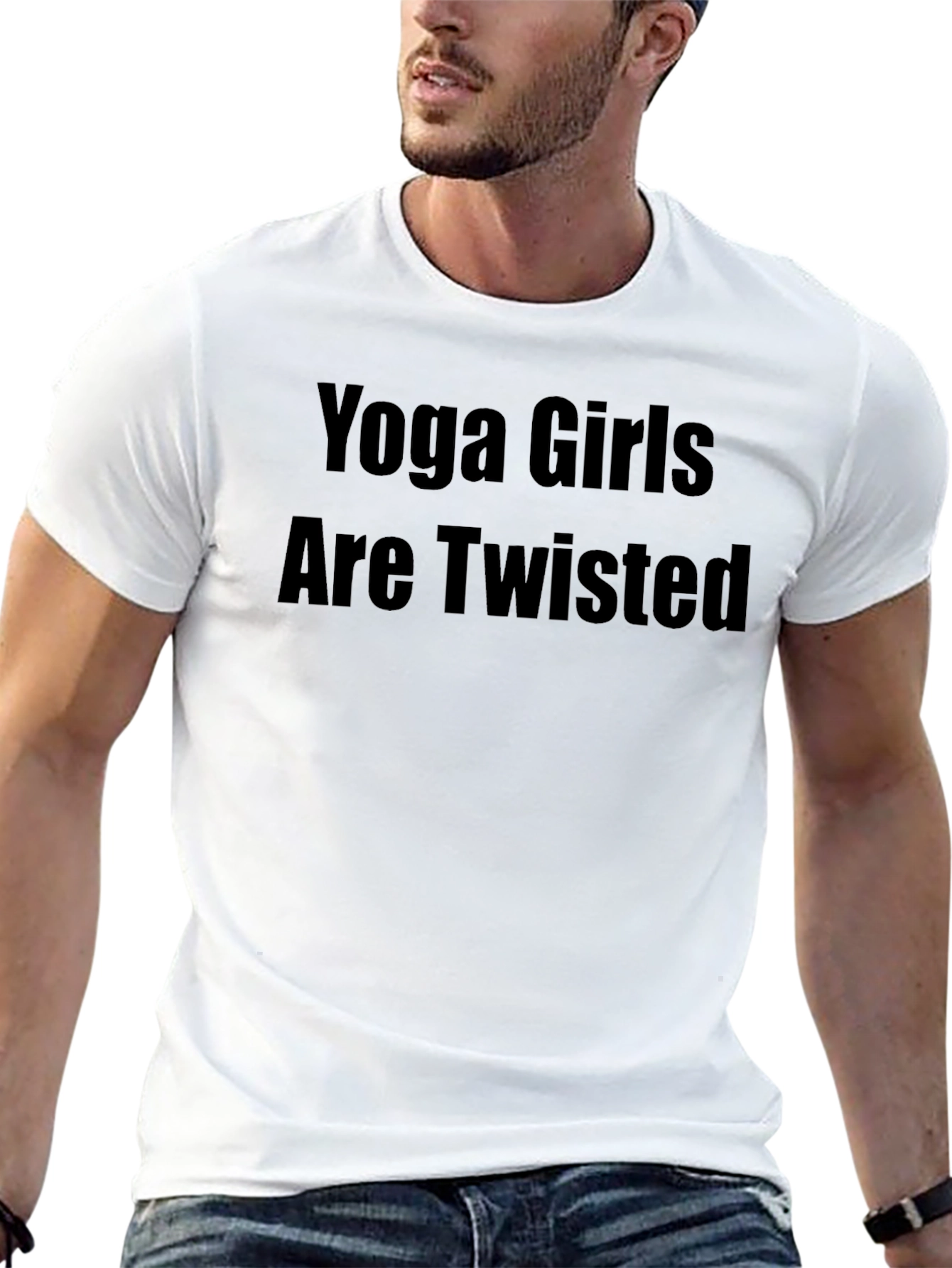 Yoga Girls Are Twisted Black Tee Shirt
