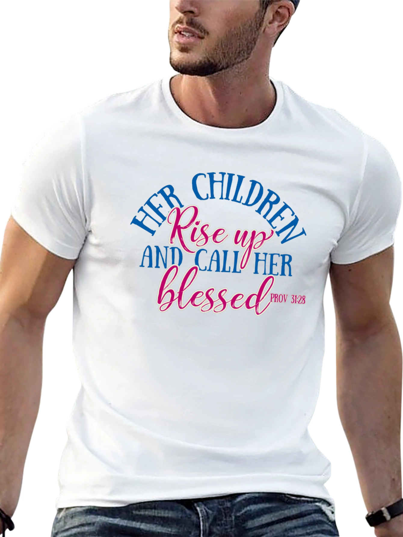 Her Children Rise Up Blessed Tee - Proverbs 31:28