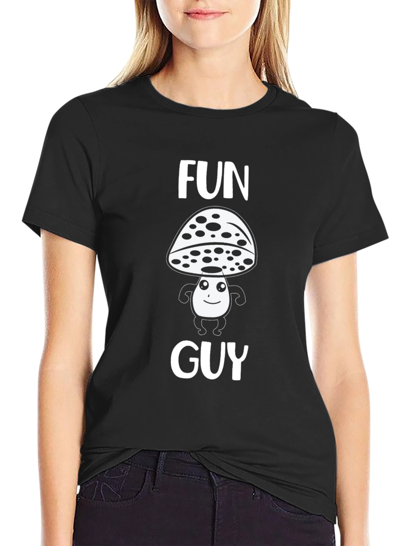 Fun Guy Mushroom Graphic T-Shirt