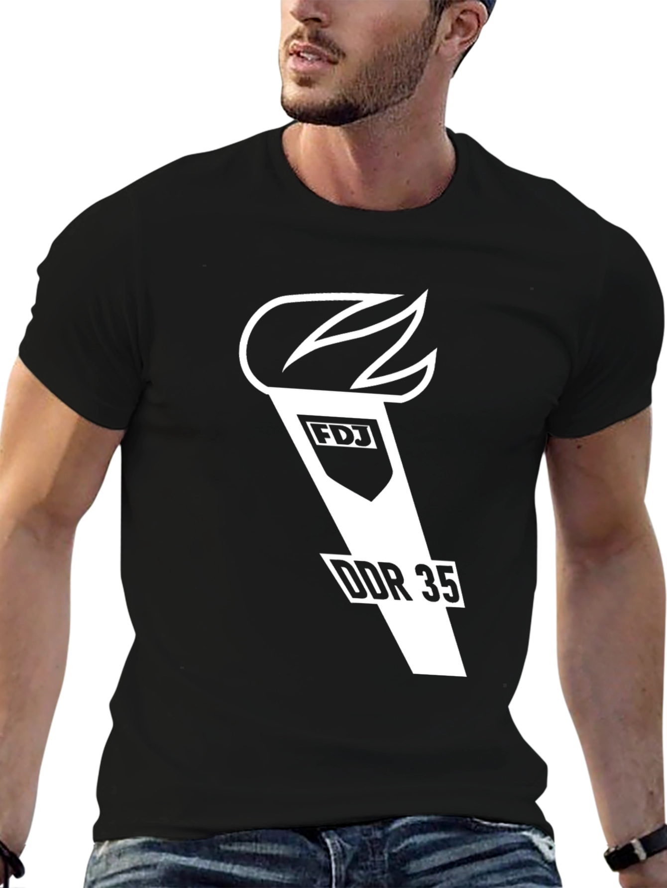 FDJ DDR 35 Black T-Shirt