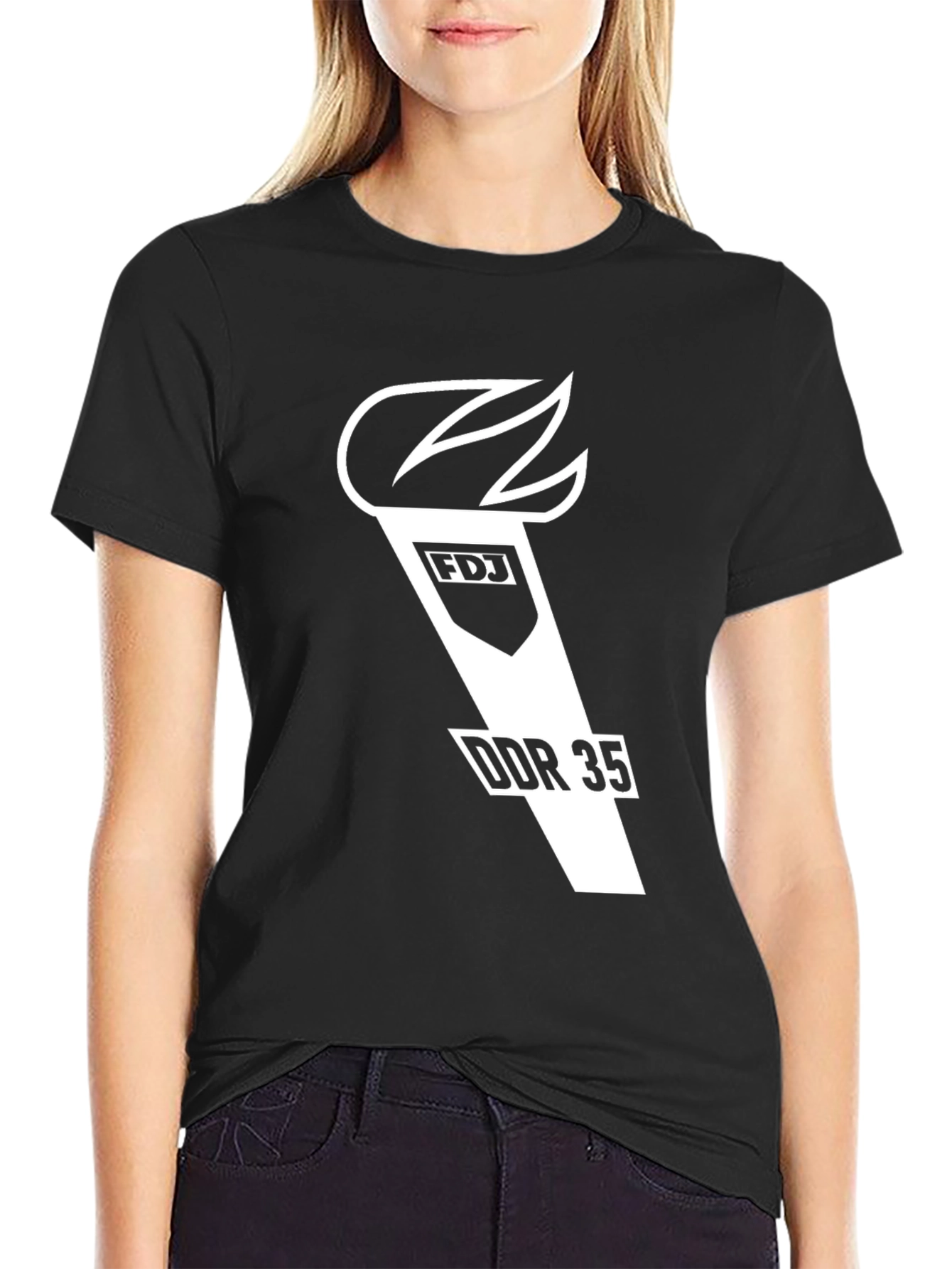 FDJ DDR 35 Black T-Shirt