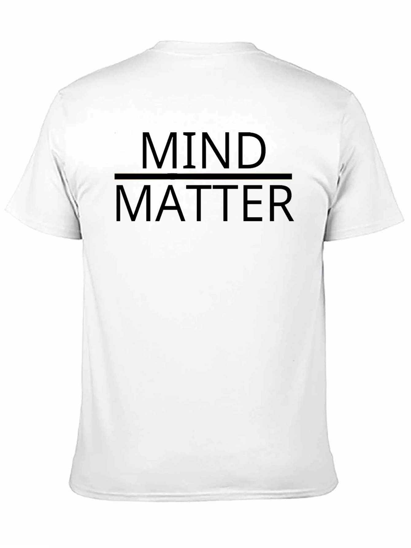 Mind Over Matter Graphic Tee - Black Cotton T-Shirt