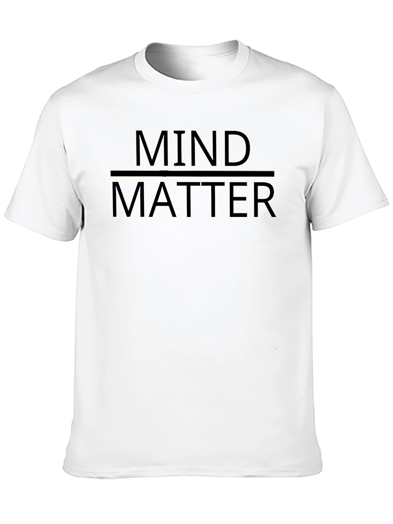Mind Over Matter Graphic Tee - Black Cotton T-Shirt