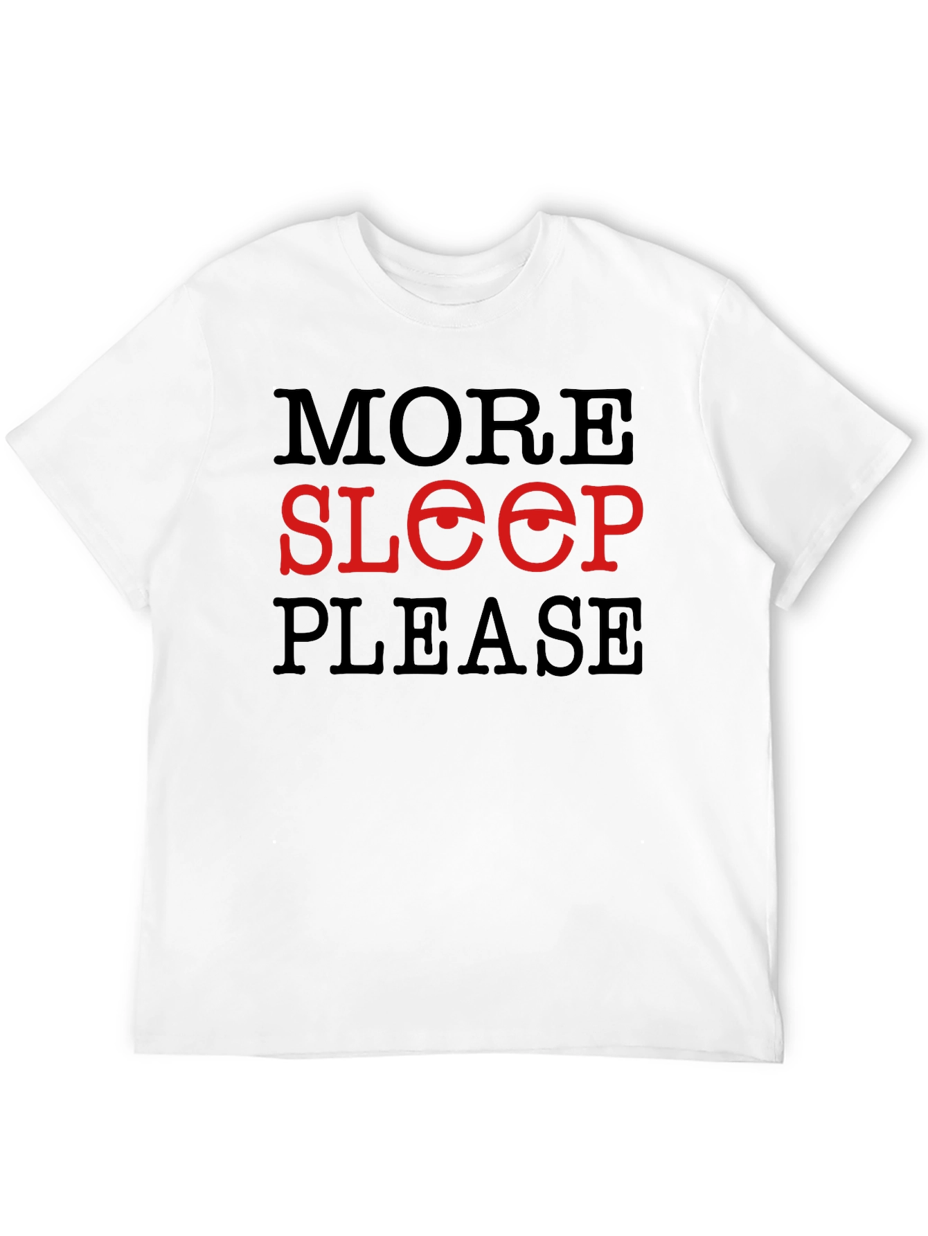 More Sleep Please Graphic Tee - Black
