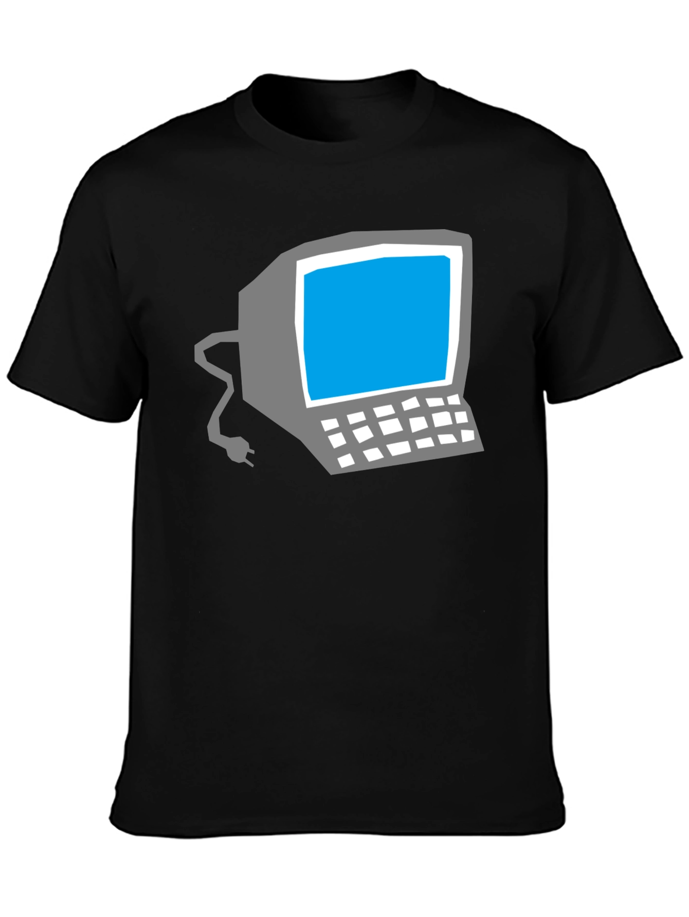 Retro Computer Graphic Tee - Classic Geek Style
