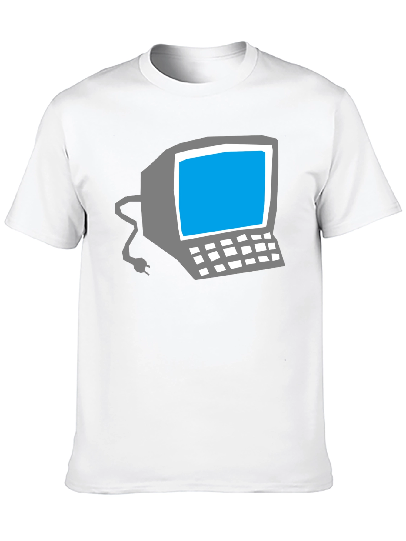 Retro Computer Graphic Tee - Classic Geek Style
