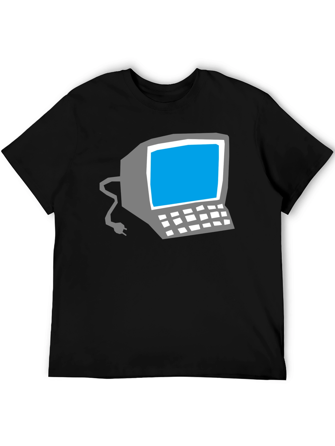 Retro Computer Graphic Tee - Classic Geek Style